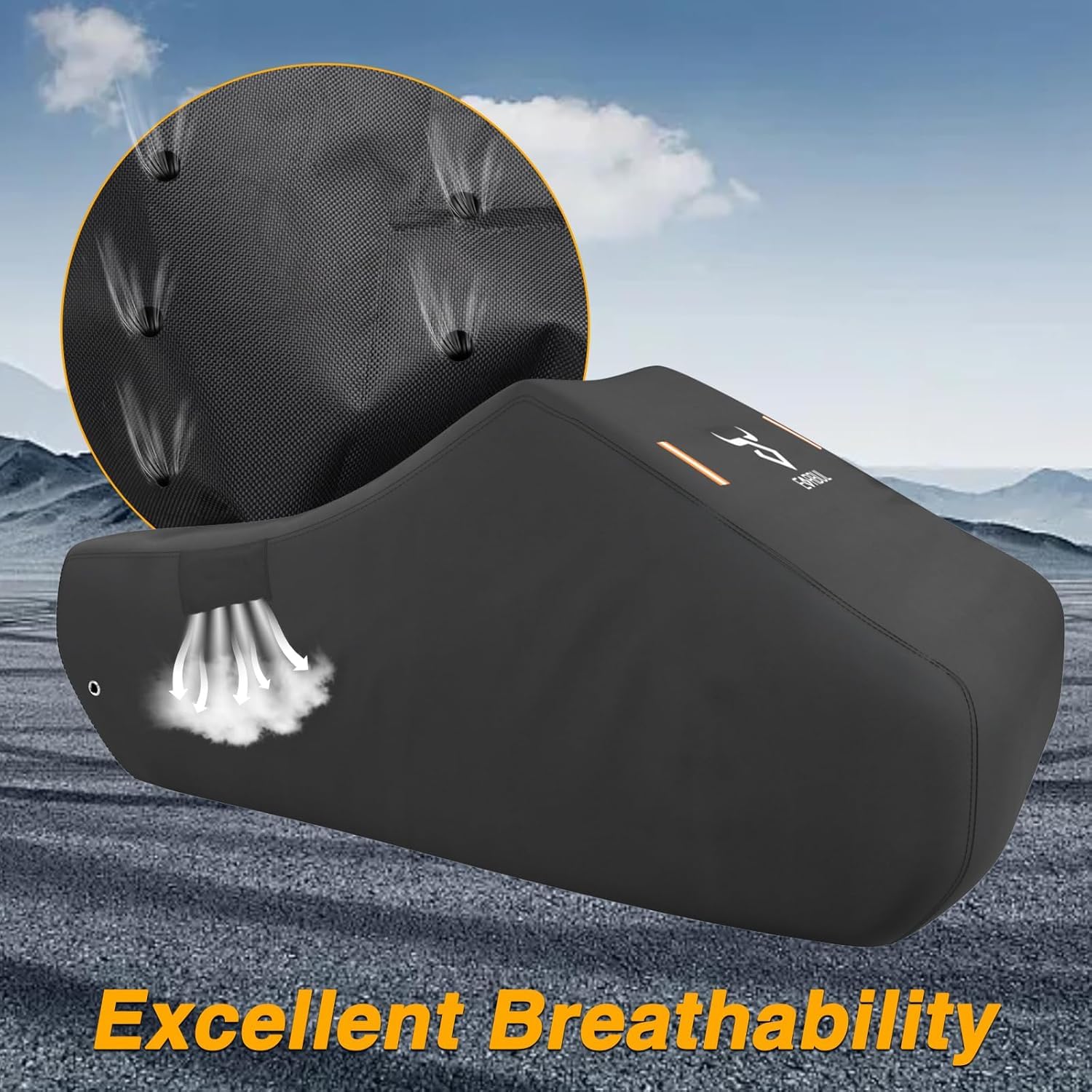 EVRBUL Funda completa para vehículos de 3 ruedas, a prueba de polvo e impermeable, compatible con Can-Am Ryker 600 Ryker 900 Ryker Sport Ryker Rally Edition, se adapta hasta 103 pulgadas