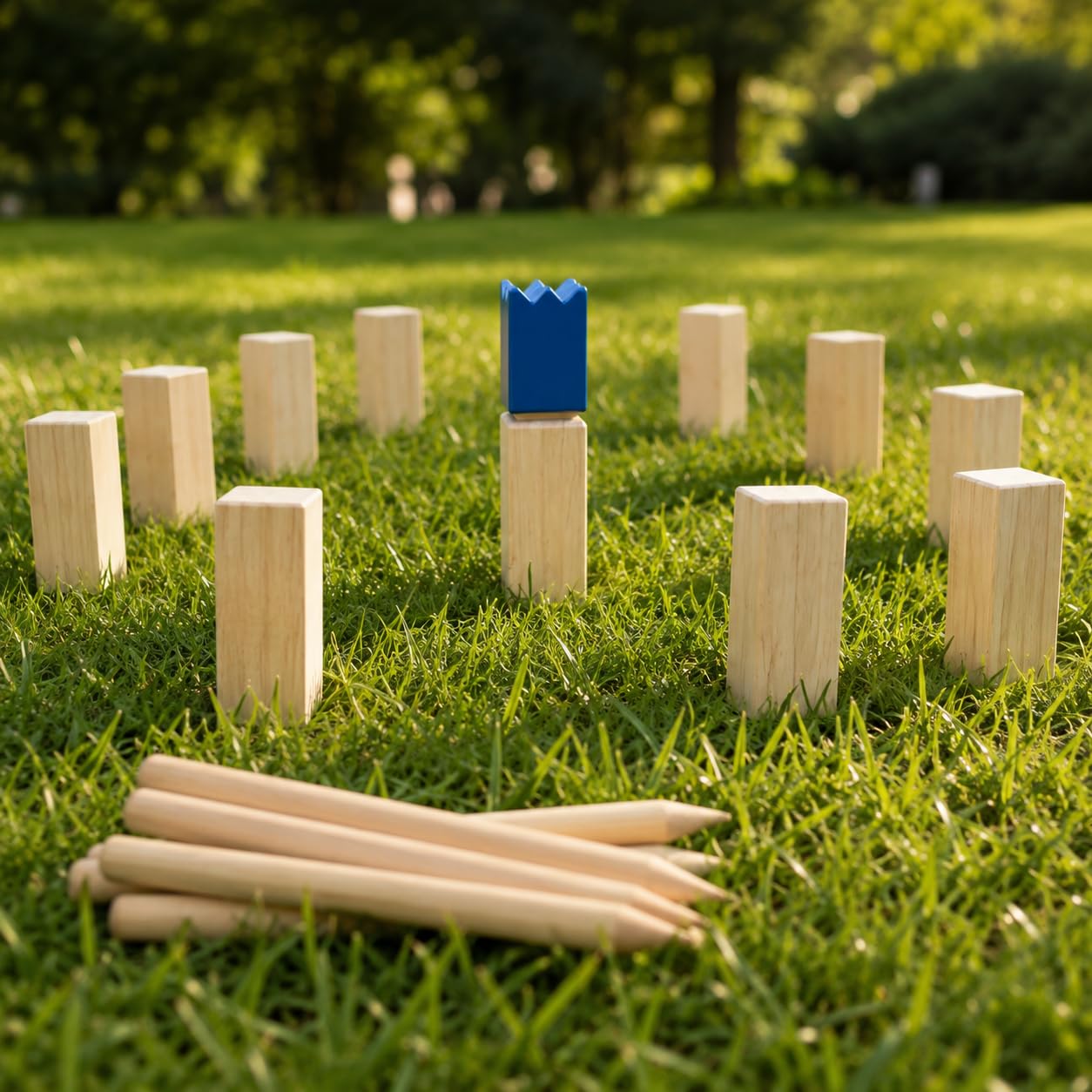 Wurfspiel Outdoor Holzspiel Wurfsatz Geschicklichkeitsspiel Freizeitspiel mit Komplettem Set für King Toss Und Stundenlangen Stärkt Zusammenarbeit Und, Style to 1