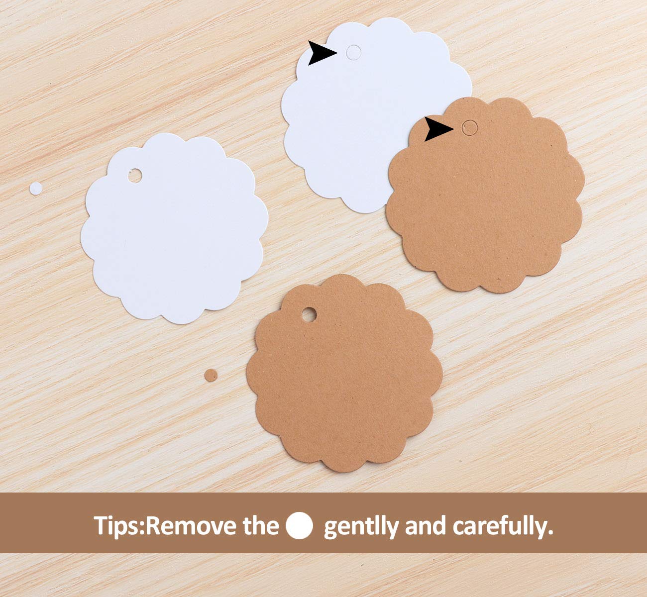 Lot De 1000 Étiquettes à Trou Et Ficelle 18 X 28 Mm Affichage De Prix