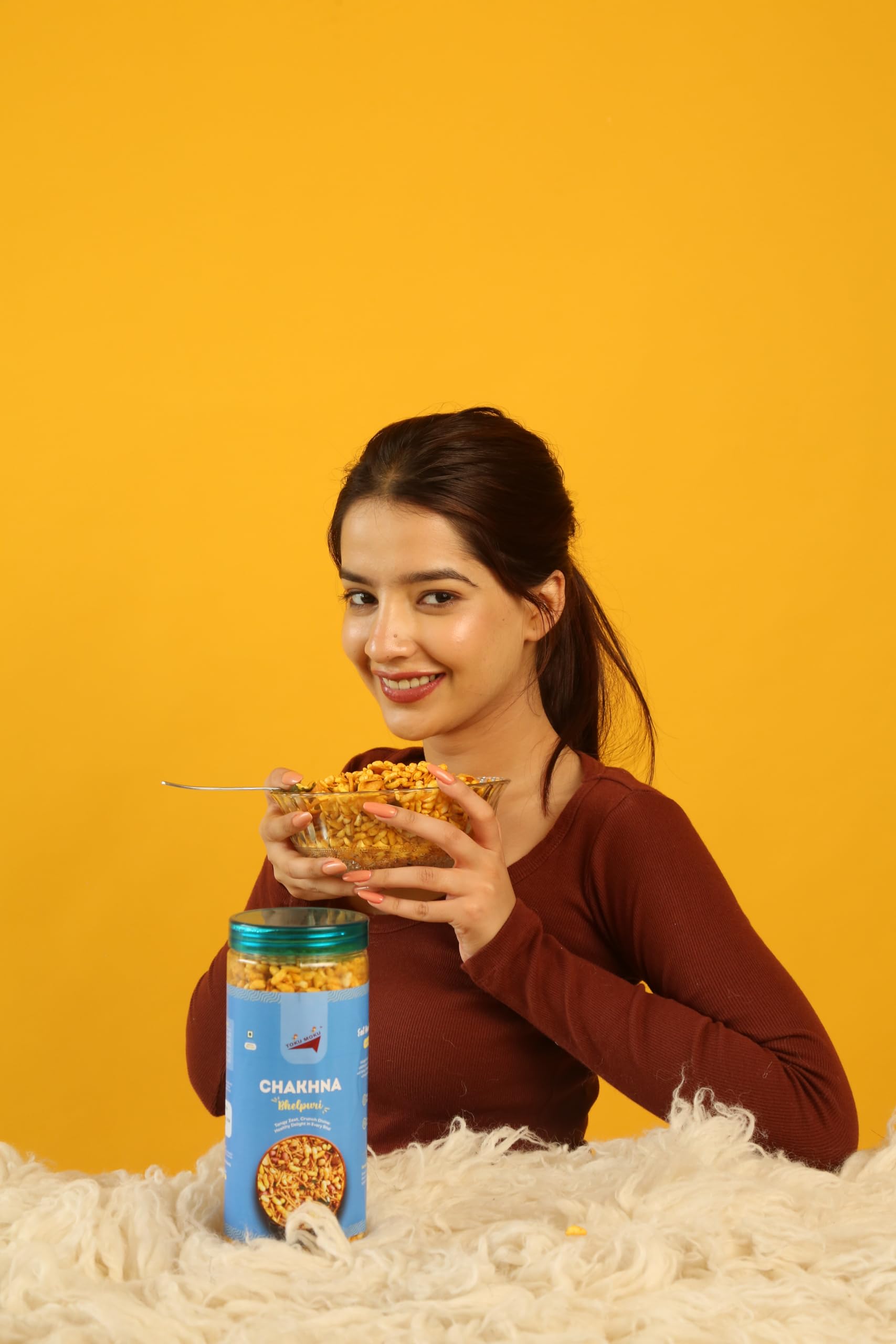 Toku Moku Bhelpuri Mix Tasty & High Protein Snacks Jhalmuri | 30% Of Protein Needs | No Palm Oil, Cholesterol or Trans Fats | No Junk & Chemicals (Pack of 2) 3