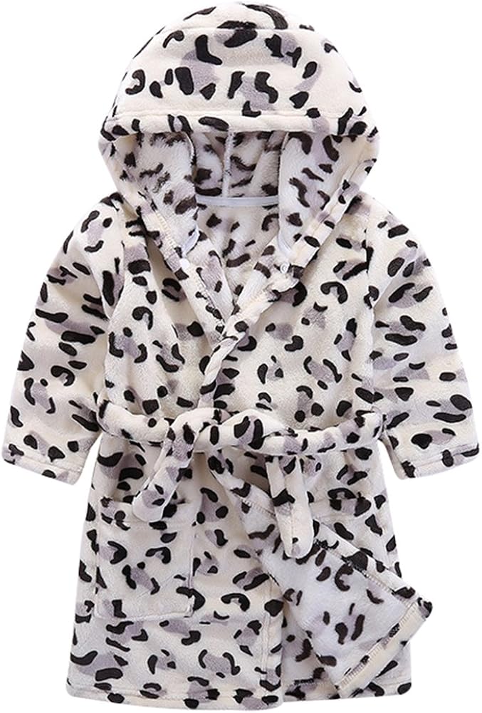 Baby Boy Girl Plush Bathrobe Infant Hooded Robe Tower: Clothing, Shoes & Jewelry