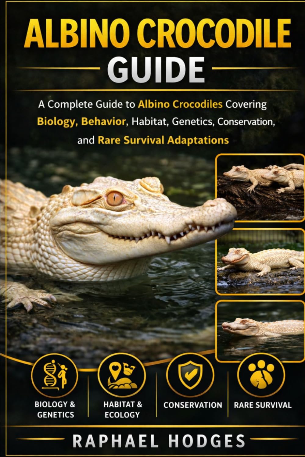ALBINO CROCODILE GUIDE: A Complete Guide to Albino Crocodiles Covering Biology, Behavior, Habitat, Genetics, Conservation, and Rare Survival Adaptations