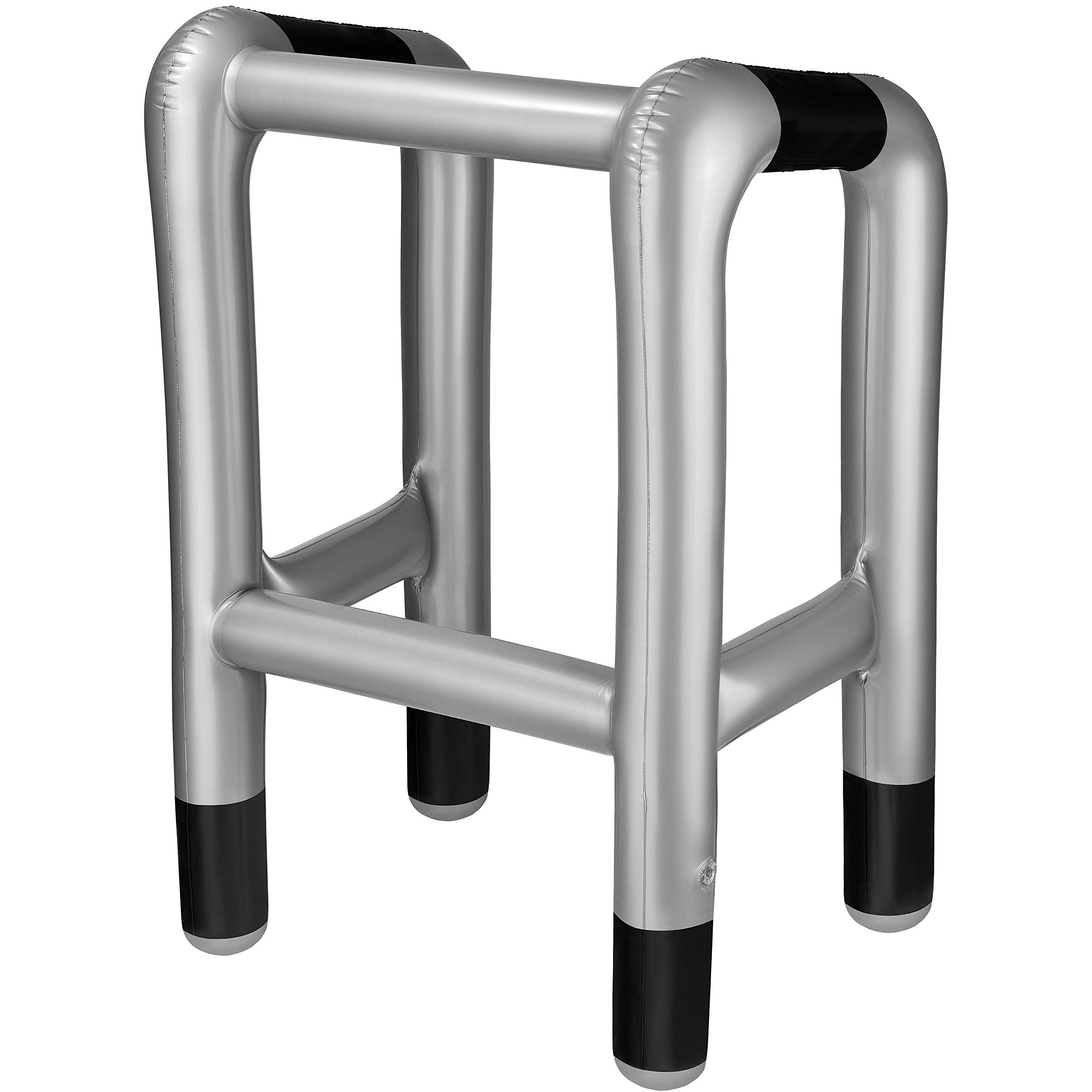 Balinco Déambulateur Gonflable Argent/Gris - l'accessoire Parfait pour Votre Costume de Grand-mère ou Grand-père pour Le Carnaval