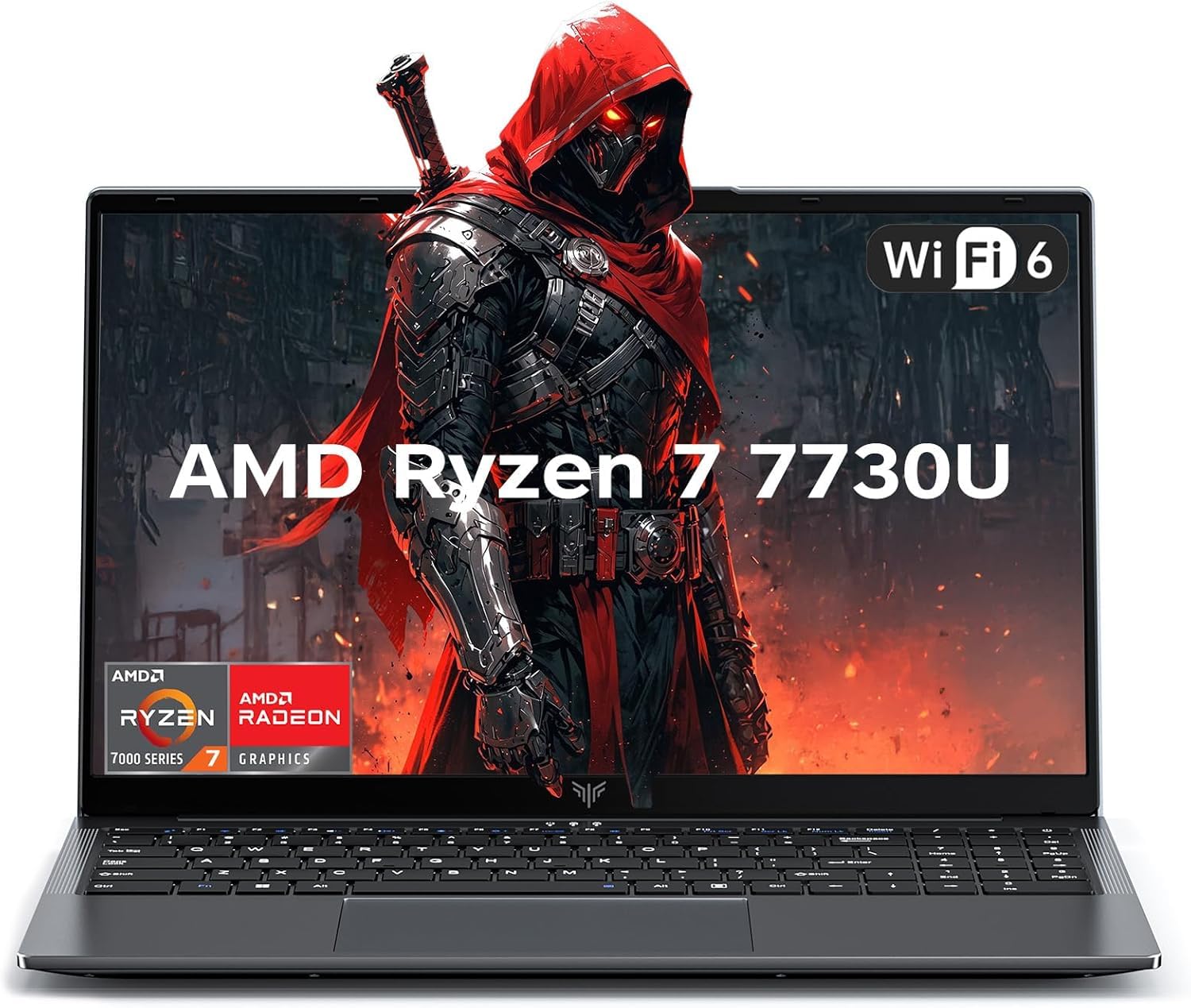 Gaming Laptop, 15.6 Inch FHD Display 2026 Laptop, Ryzen 7 7730U 16-Thread CPU, up to 4.5 GHz, 16 GB RAM, 512 GB SSD, NVMe PCIe 3.0, Supports 4 TB Extension, Gaming Laptops, Lightweight, WiFi6, HDMI