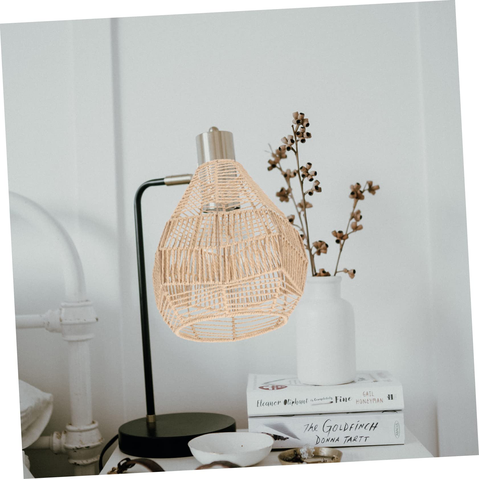 Lot De 2 Abat-jour En Rotin Tissé Style Chinois - Remplacement Lustre Et Lampe
