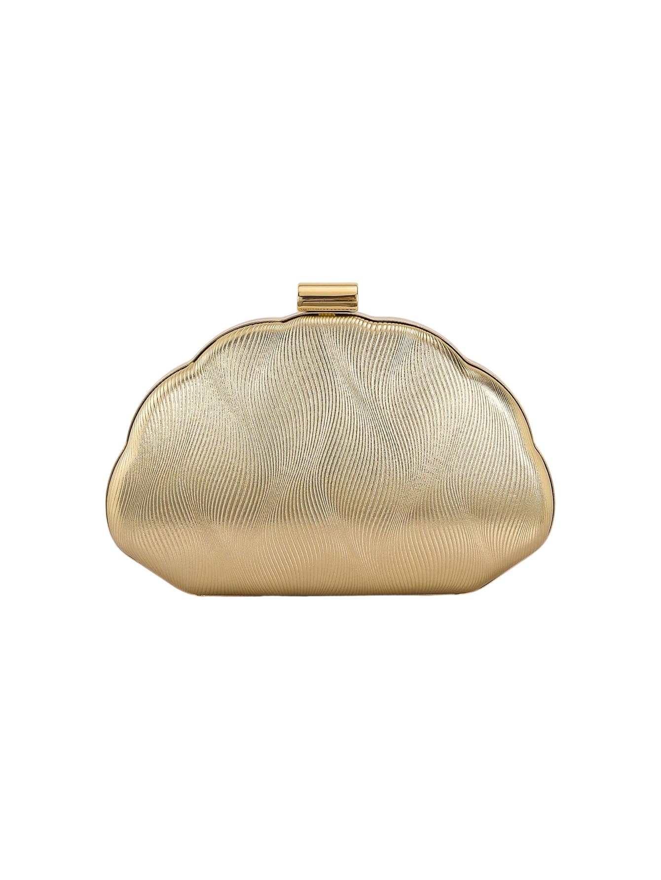 QWINEE Women's Shell Shaped Clutch Purse Seashell Purse Evening Bag