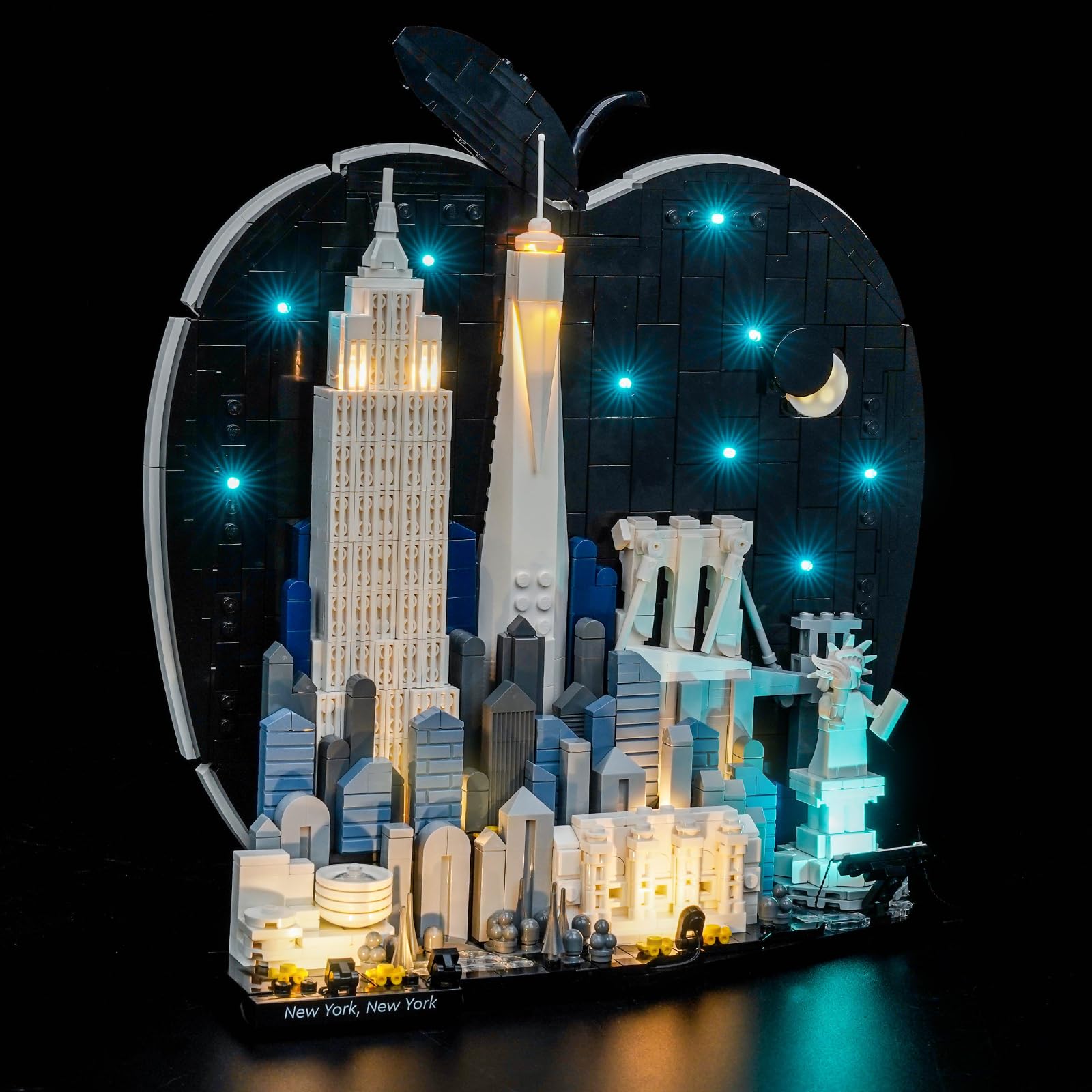 Led Licht Set Kompatibel mit Lego 21066 New York City – The Big Apple (Kein Modell), Dekorationsbeleuchtungsset Compatible with Lego New York City – The Big Apple Bausteinen Modell