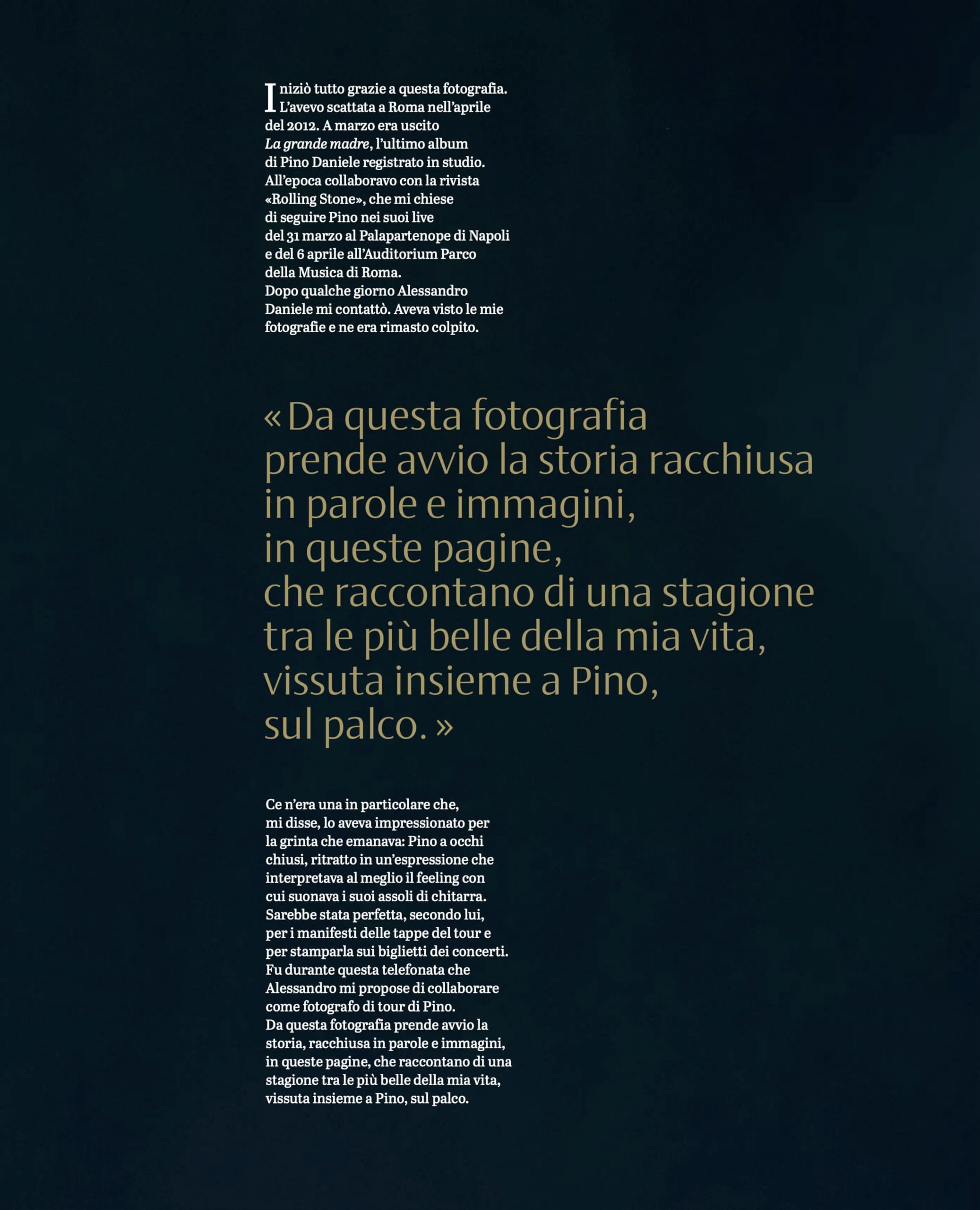 Pino Daniele. Access all areas. Ediz. illustrata
