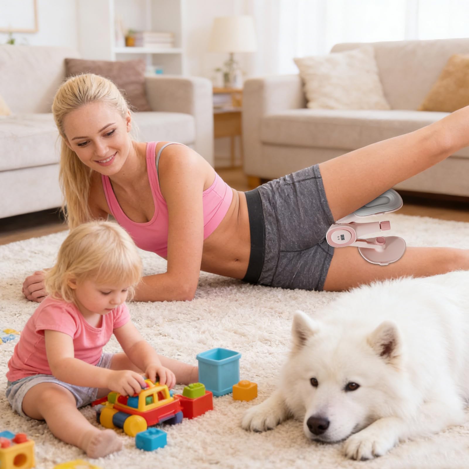 Entrenador para ejercicios de suelo pélvico, dispositivo inteligente de fitness con pantalla y contador | Dispositivo de fortalecimiento del suelo pélvico para mujeres, para el hogar y la