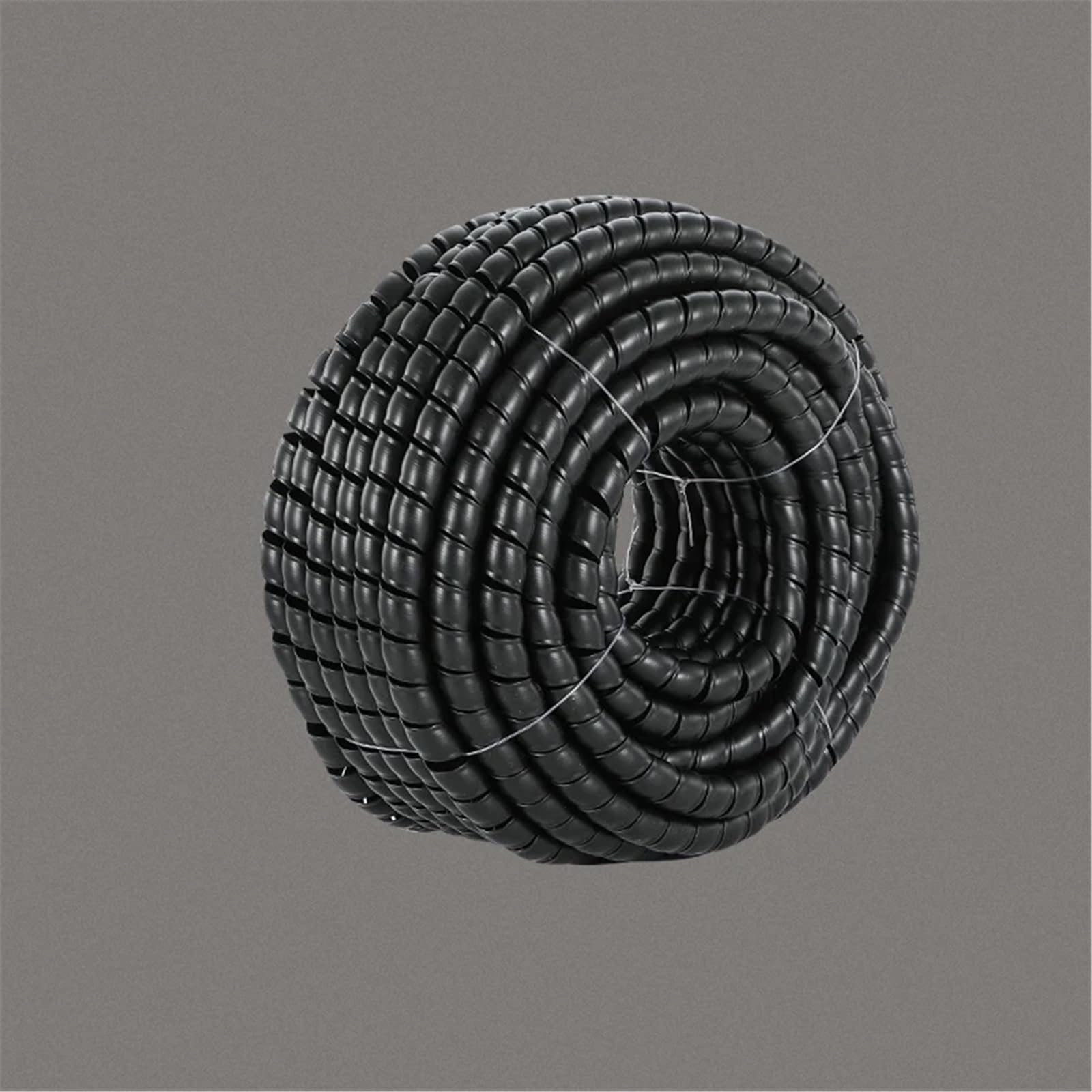 Spirale Cavi Elettrici 1/5/10 Metri 8mm-40mm Protezione del cavo Copertura manicotto Tubo Line Organizer tubo Avvolgimento a spirale flessibile(White,22 mm,10m)