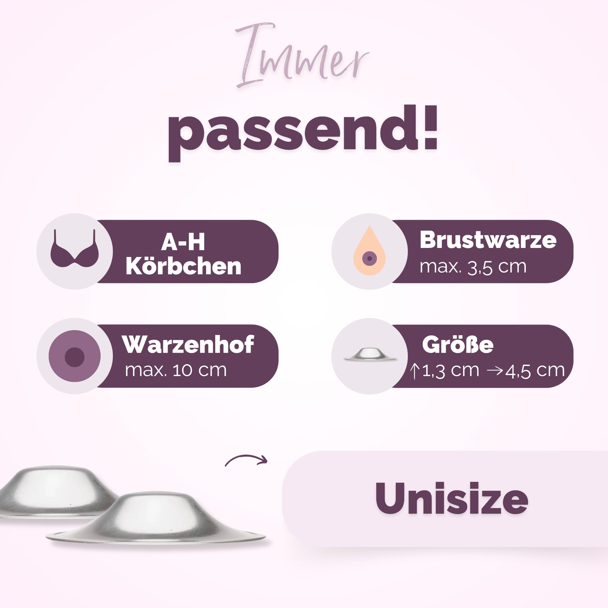 Livella | Silberhütchen Stillen - Made in Germany - für beanspruchten Brustbereich - schafft feuchtes Hautmilieu - Stillhütchen im Wochenbett & Stillzeit nach der Schwangerschaft