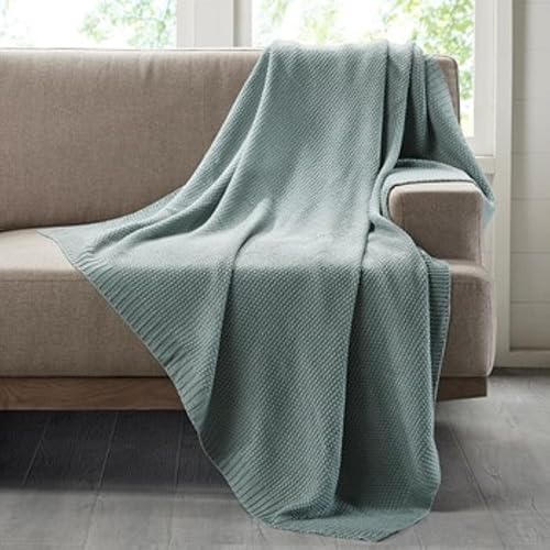 Miniatura 10 de INK+IVY Bree - Manta de punto para cama, sofá y sofá, ligera, transpirable, suave y acogedora, manta de verano tamaño King (108 x 90 pulgadas),