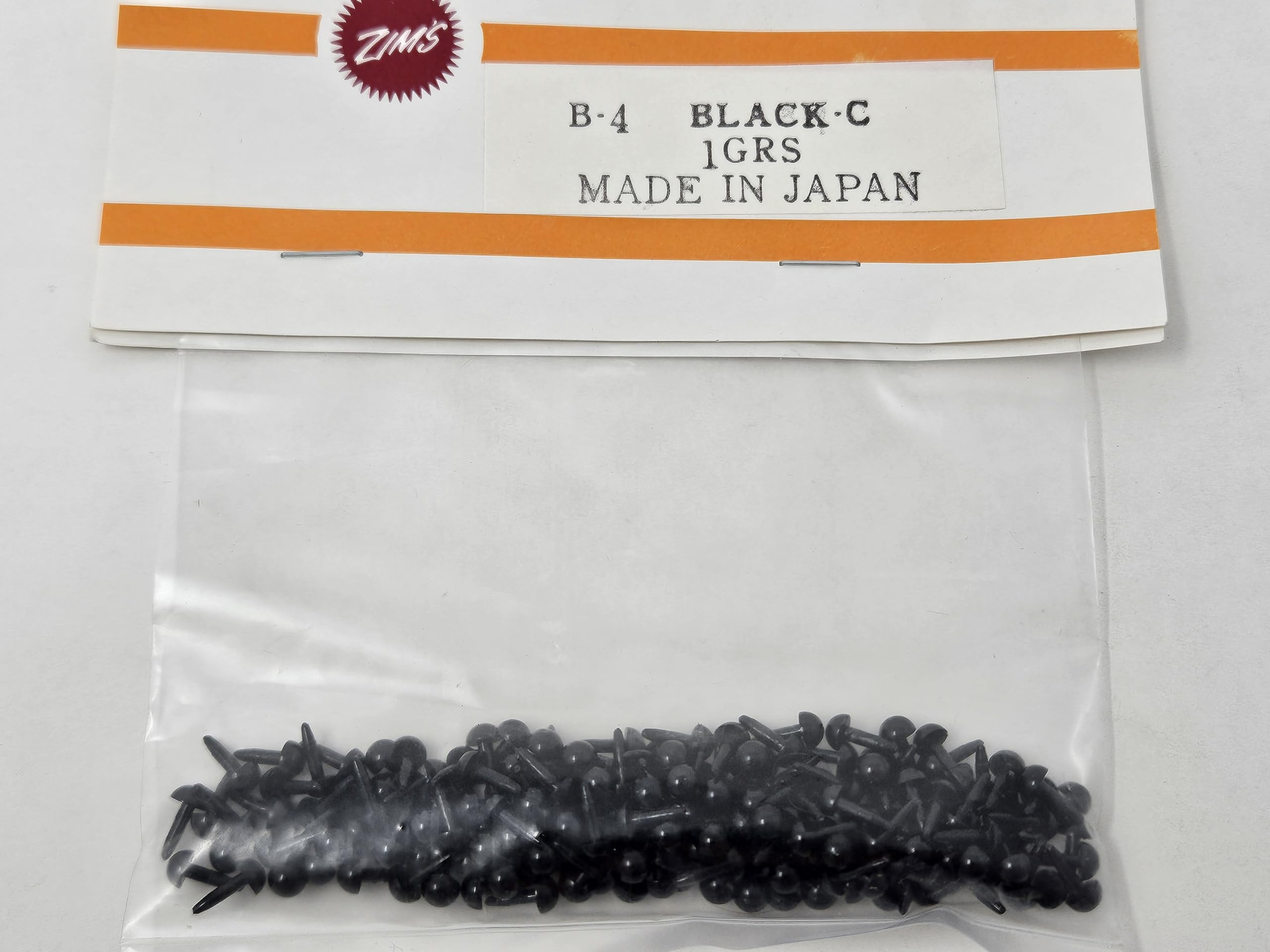 Zim's 4mm Black Tiny Half Round Plastic Safety Eyes or Noses for Craft Amigurumi Dolls or Puppets (Pack of 144)