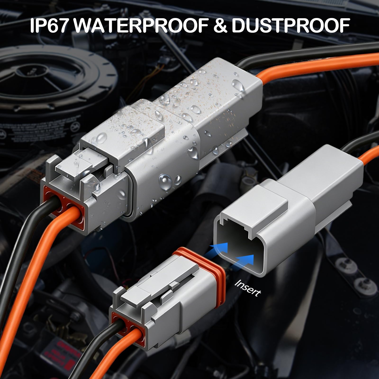 706 PCS Deutsch DT Conector Kit, IP67 Impermeable Deutsch Conector 2/3/4/6/8/12 Pines con Extractores, Deutsch Conector Terminal Kit para Coche, Camión, Moto, Kayak, Barco, Scooter