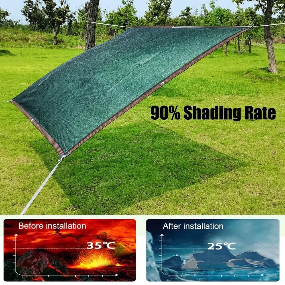Rete ombreggiante per pergola da esterni, protezione UV al 90%, per terrazze e verande (1 x 2 m, 2 x 5 m, 4 x 4 m, 5 x 8 m, 6 x 10 m, 4 x 9 m)