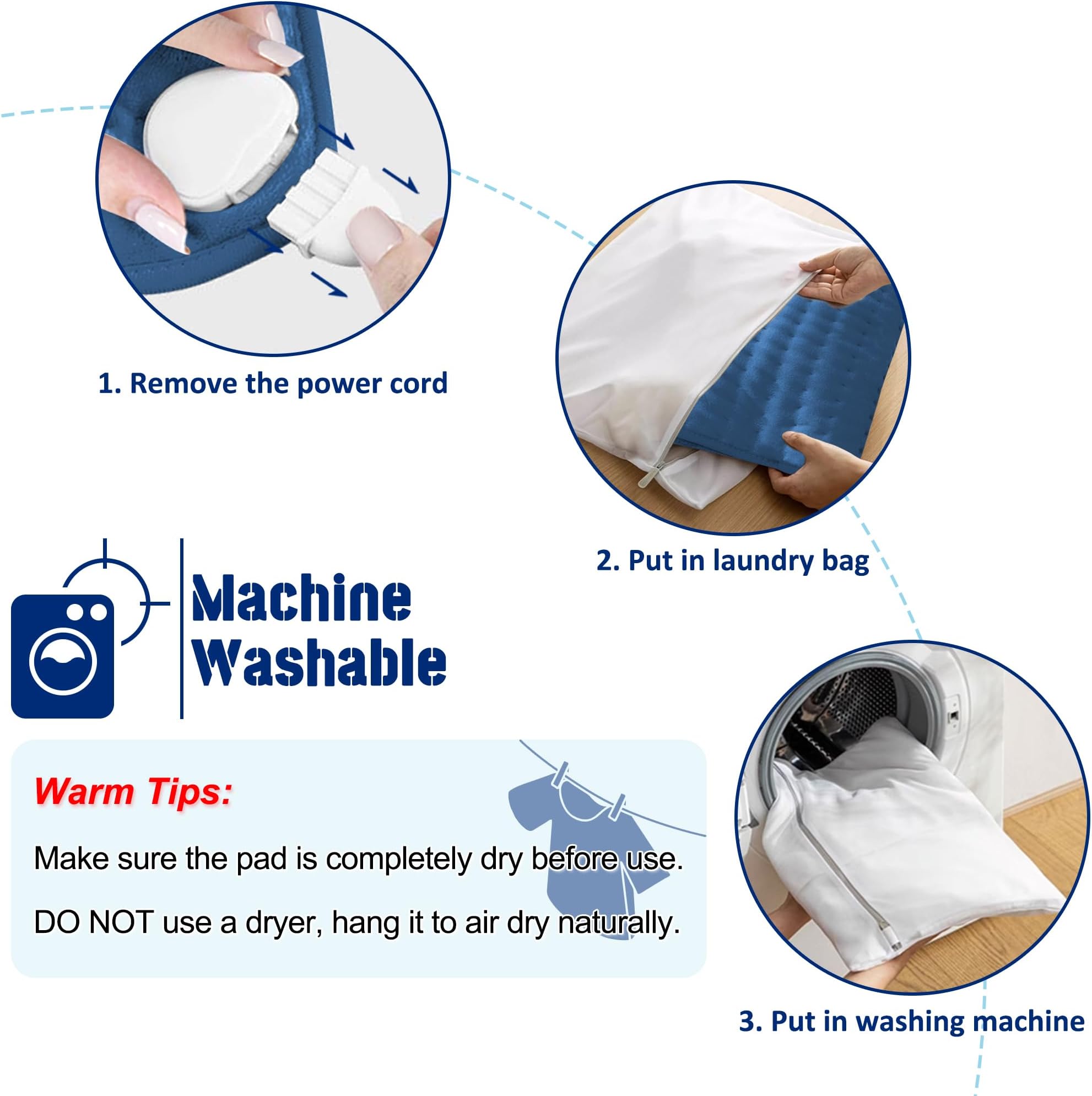 Heating pad Electric Heat Pad for Back Neck Shoulder Knee Arms Legs- Electric Heat Pads with 6 Heat Settings -Auto Shut Off