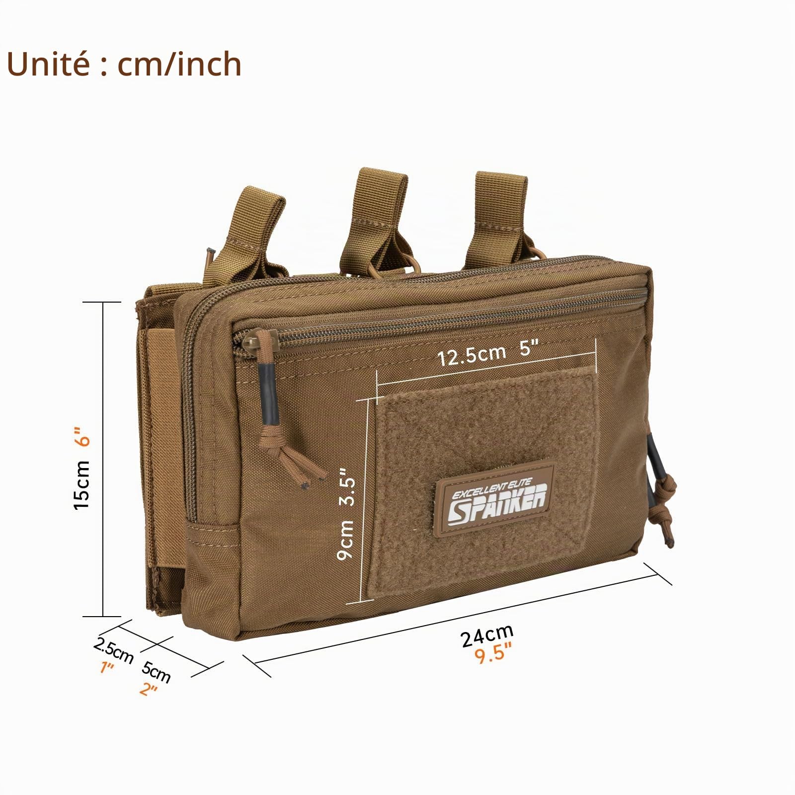 EXCELLENT ELITE SPANKER Pochette Actique pour Chargeur Sac de Rangement pour Chargeur Pochette Tactique Molle(COB)