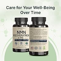 Vista 8 de VINATURA Suplemento Complejo NMN 1325MG - NMN 1000mg con Resveratrol y TMG, Soporte NAD +, 60 Cápsulas