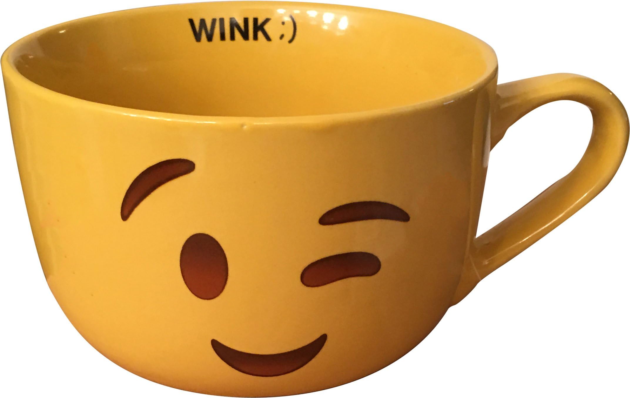 Emoji Wink Face Coffee Mug XL