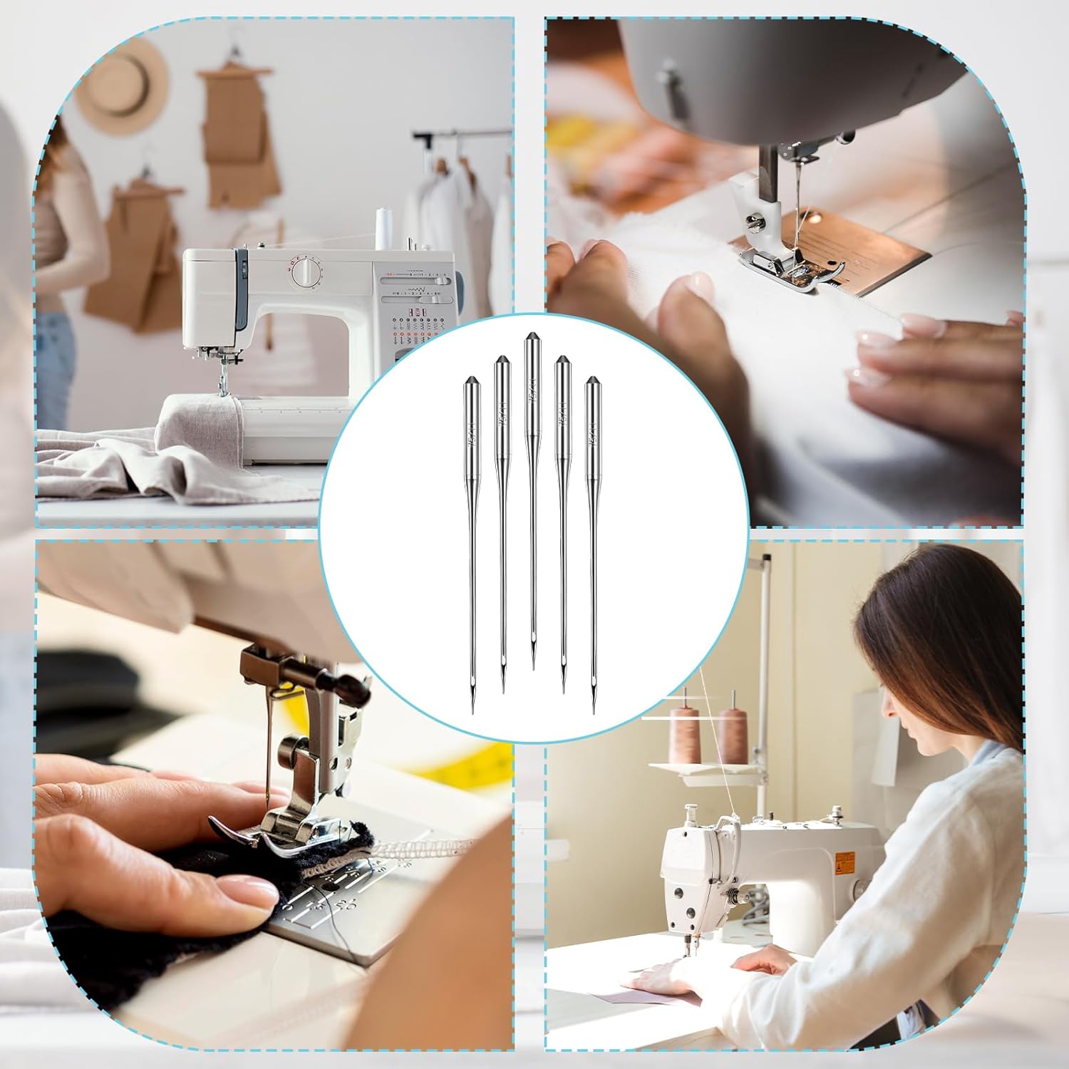 Singer Brother 100 Pcs Universal Sewing Machine Needles - Size 75/11, Heavy Duty, Quilting & Embroidery, Regular Point, Compatible with Singer Brother Old Sewing Machine - Image 2