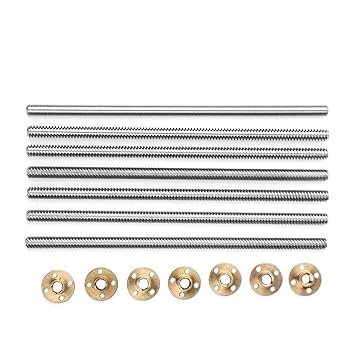 1pcs 304 Stainless Steel T6 Screw, Length 180mm Lead 2mm 4mm 6mm 12mm