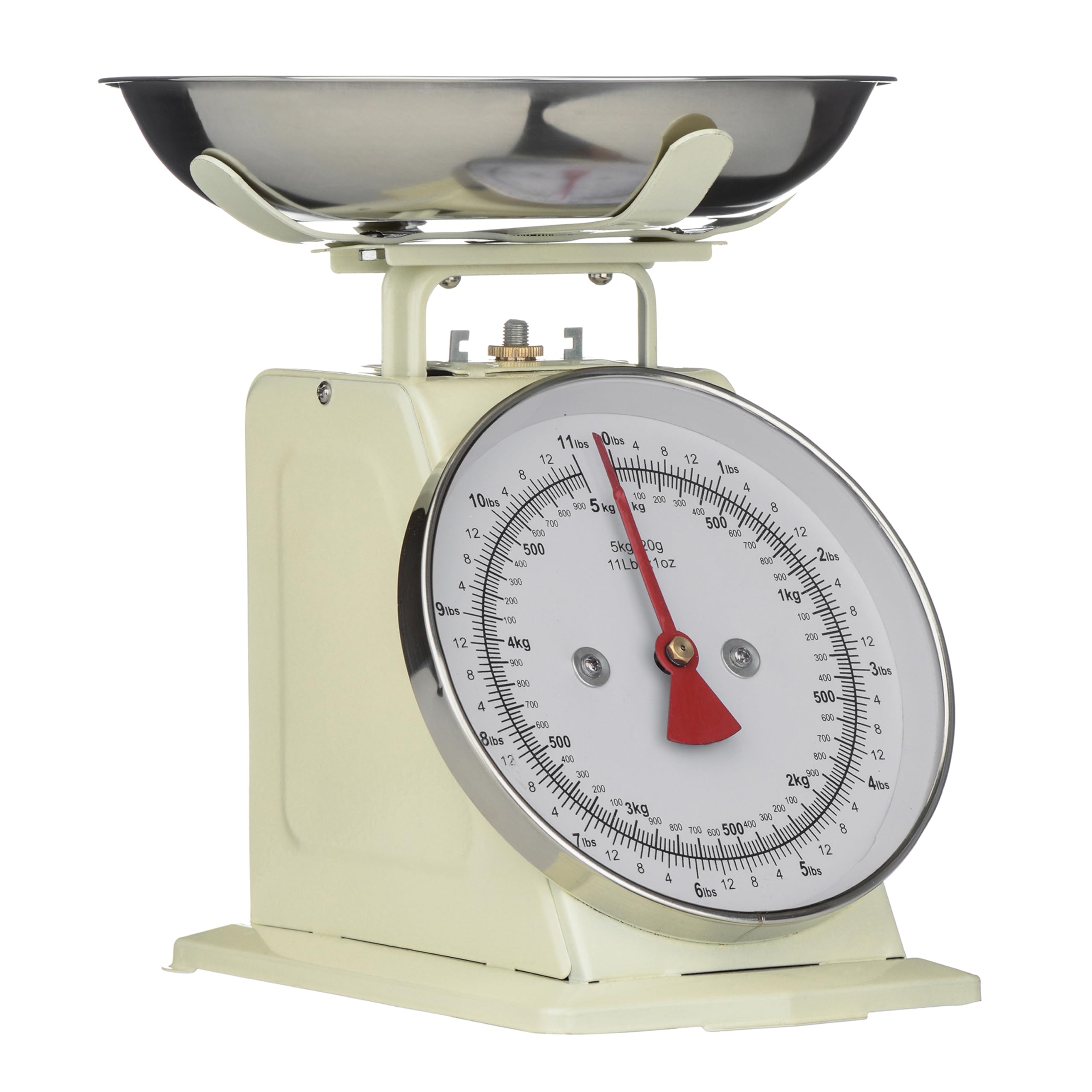 Retro Cream Kitchen Scale - 5Kg Analogue Baking Scale - Iron Steel - Premium Kitchen Tool