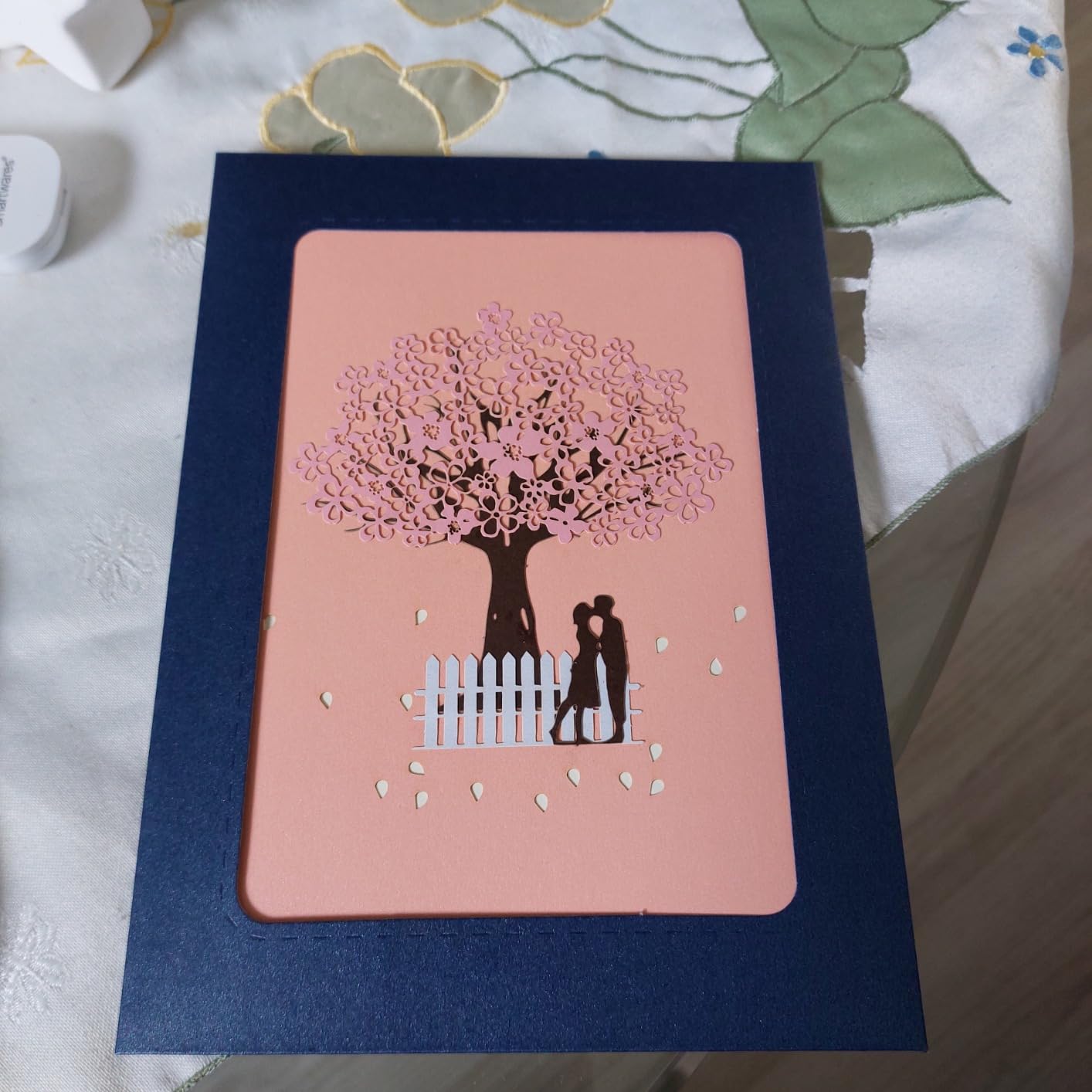 3D Pop Up Hochzeitskarte Liebesbaum - Romantische Karte Für Verlobung & Valentinstag