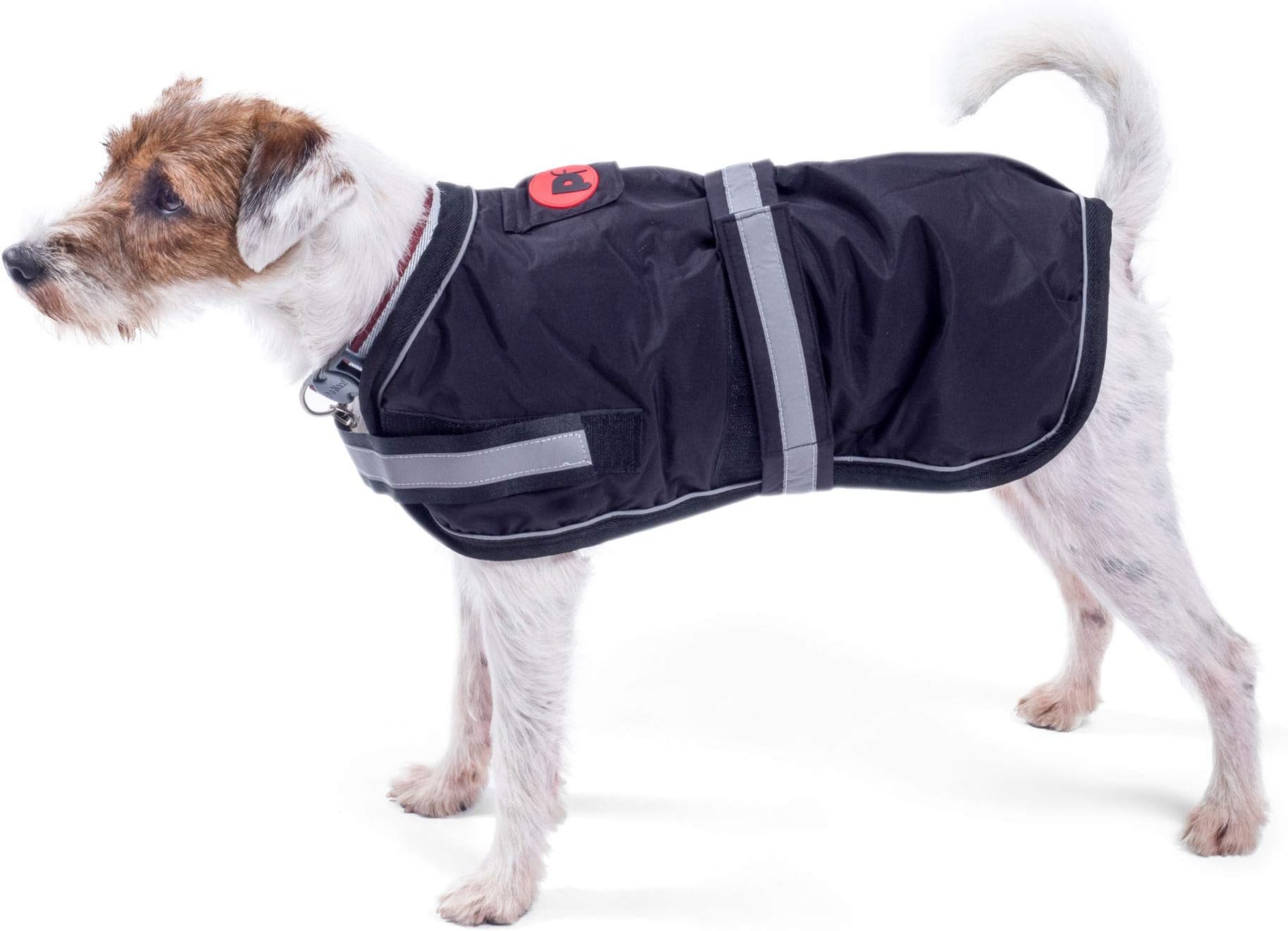Animate Padded Waterproof Dog Coat, 14inch, Black Amazon.co.uk Pet