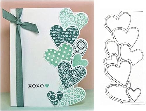 Troqueles para álbumes de recortes, troqueles de corte de metal con borde para hacer tarjetas, plantilla de perforación de manualidades de papel,