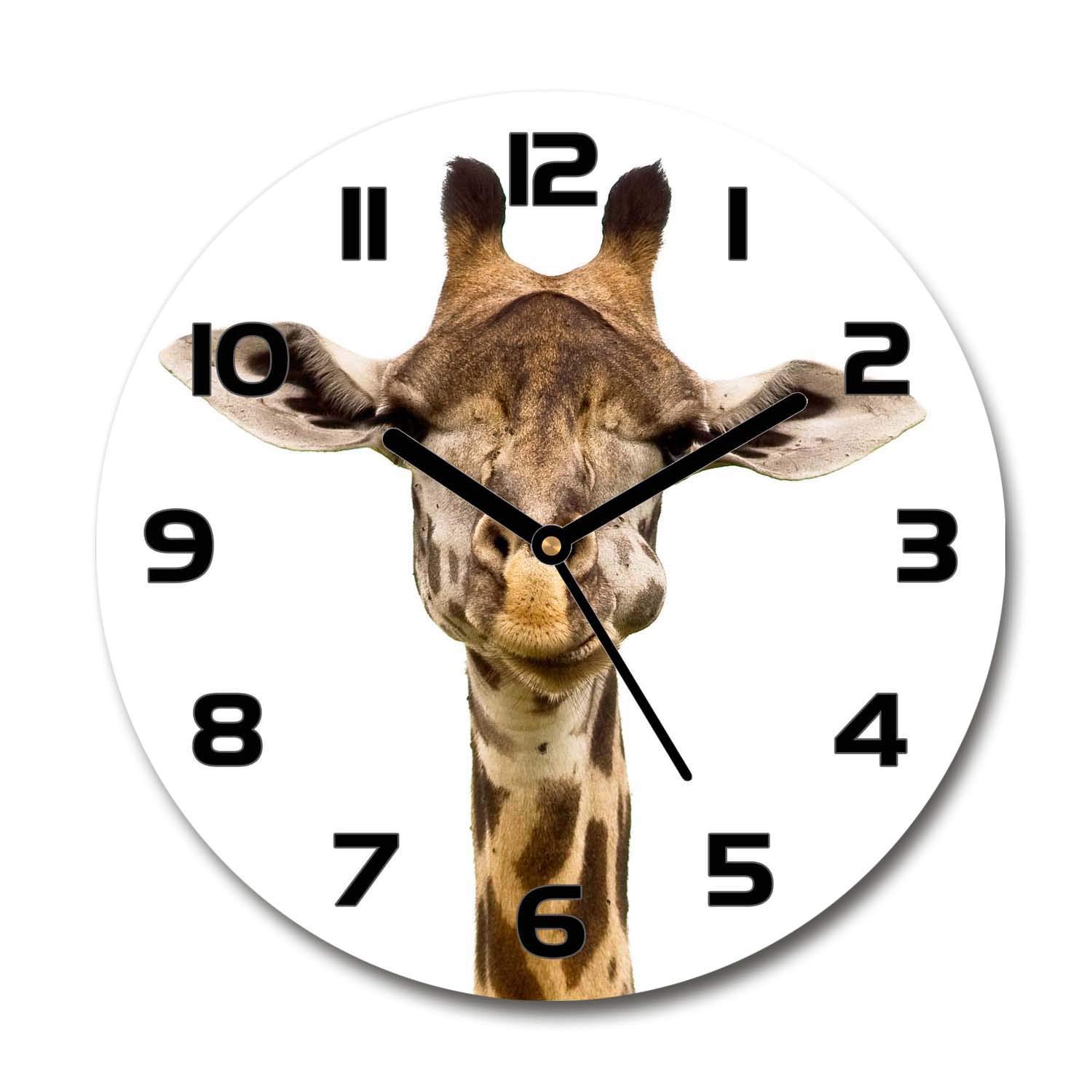 Horloge en verre de sécurité Tulup 60x60cm au design haut de gamme