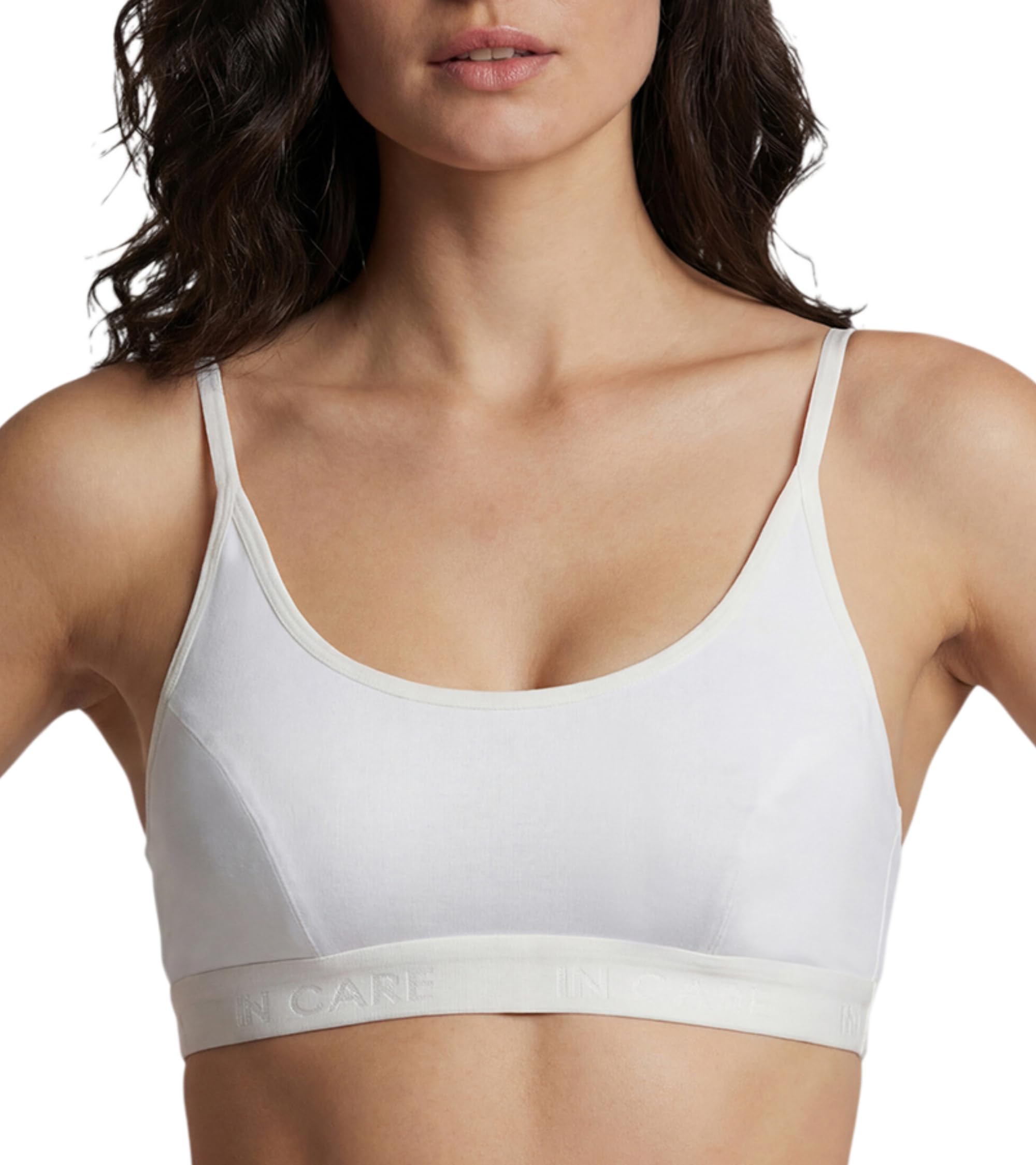 Slip On Sports Bra for Women, Non Padded Wire Free Cotton Rich Bralette, Pull On Bra with Wide Soft Elastic Band, Low Impact Bra for Yoga Gym Lounge and Everyday Wear, Sizes- 30B to 40B-picture-57