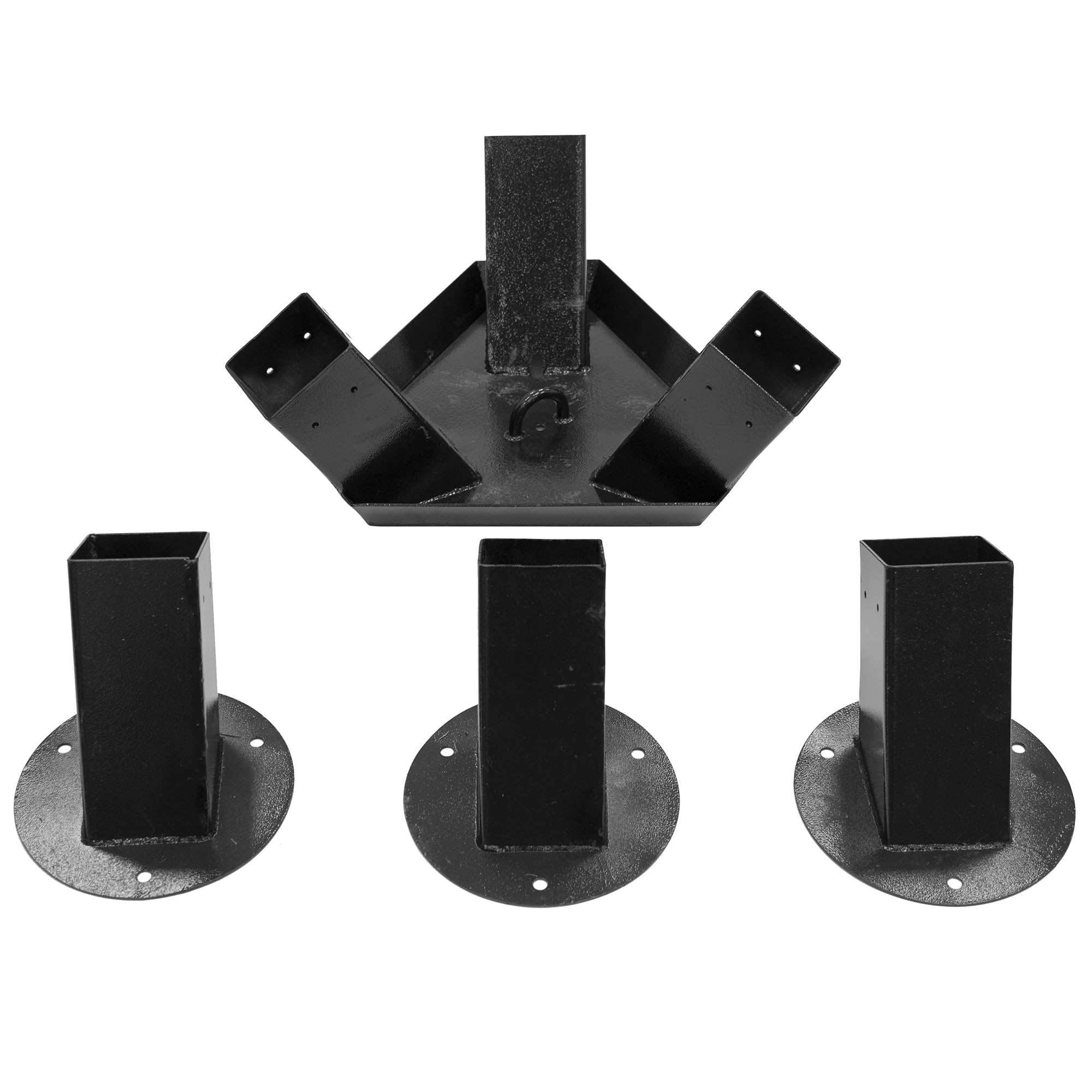 Vivere BRAKIT4-TPOD Zestaw biustonosza do statywu 4 x 4 słupków hamakowych 1,2 m, 1,5 m i 1,8 m, czarny