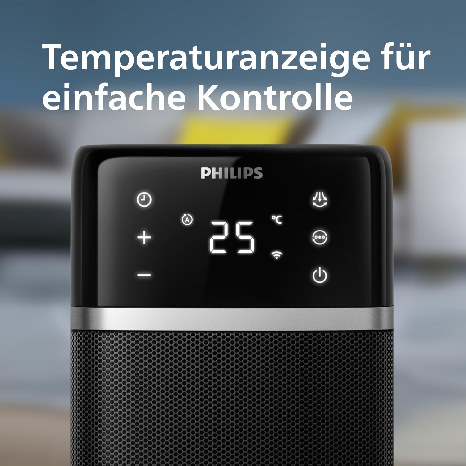 Philips 5000 Turmheizlüfter 2000W App-gesteuert 60° Oszillation schwarz/grau CX5120/11