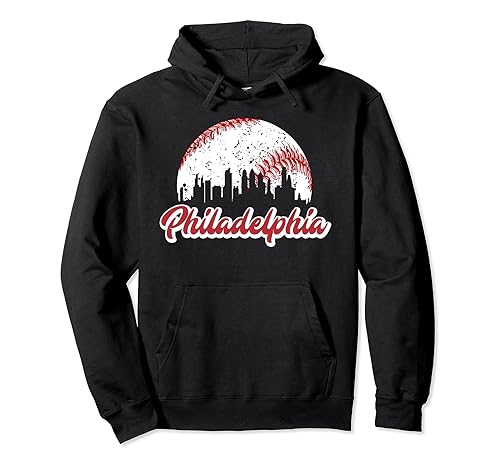Vintage Philadelphia Baseball Skyline Philly City