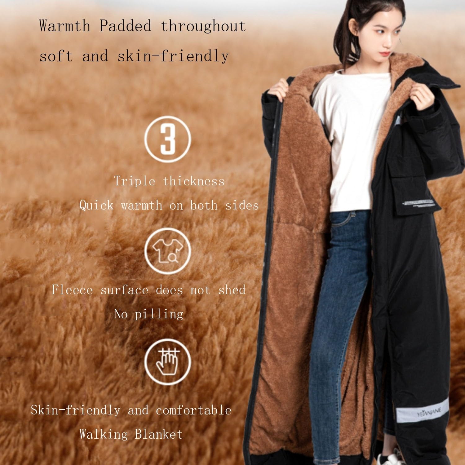 KYOFIS Traje De Nieve Mono De Esquí Aislado, Ropa De Moto A Prueba De Viento, Traje De Rescate Traje De Nieve, Impermeable A Prueba De Viento, for Adultos/Hombres/Mujeres(Black,XXX-Large)