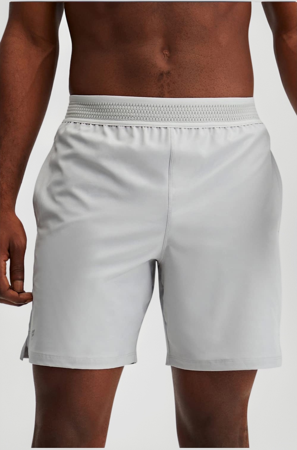 Men's The Fundamental Short, Workout, Running, Training, Gym, Yoga, Ultra Lightweight, Athletic, Mineral Grey, Large