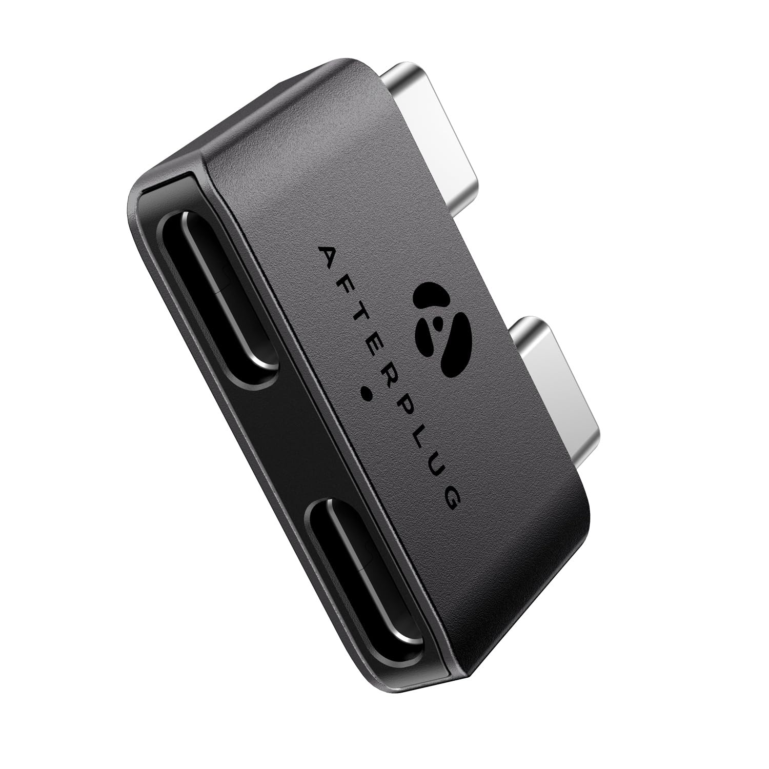 Dual USB‑C Extender for MacBook with Case, 2-Port Pass‑Through Adapter for Thunderbolt 5/4/3 & USB4 – 240W PD, 8K Video, 40Gbps Data - Space Black-image-2