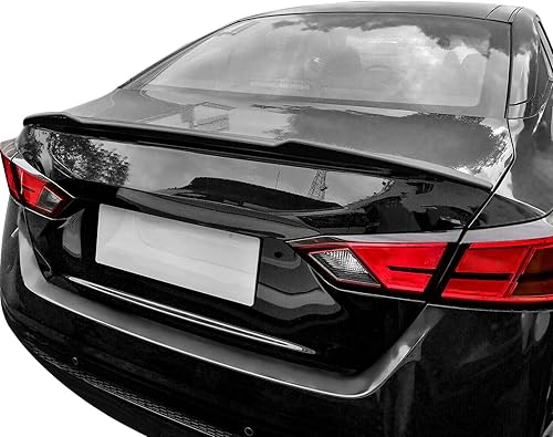 Miniatura 6 de IKON MOTORSPORTS, Alerón de maletero compatible con Nissan Altima 2019-2024, estilo M4 pintado #EBL Freezer Burn metálico ABS plástico trasero tapa