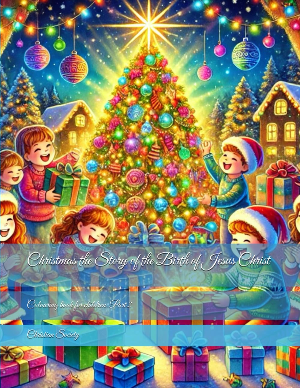 Christmas the Story of the Birth of Jesus Christ: Colouring book for children. Part 2