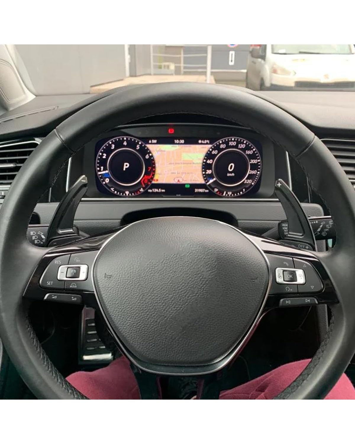 Auto Volante Shift Paddle Estensione per Golf 8 per MK8 R per GTI per R Linea 2020 2021 2023 del Cambio Paddle Auto Volante Shifter Estensione(Black)