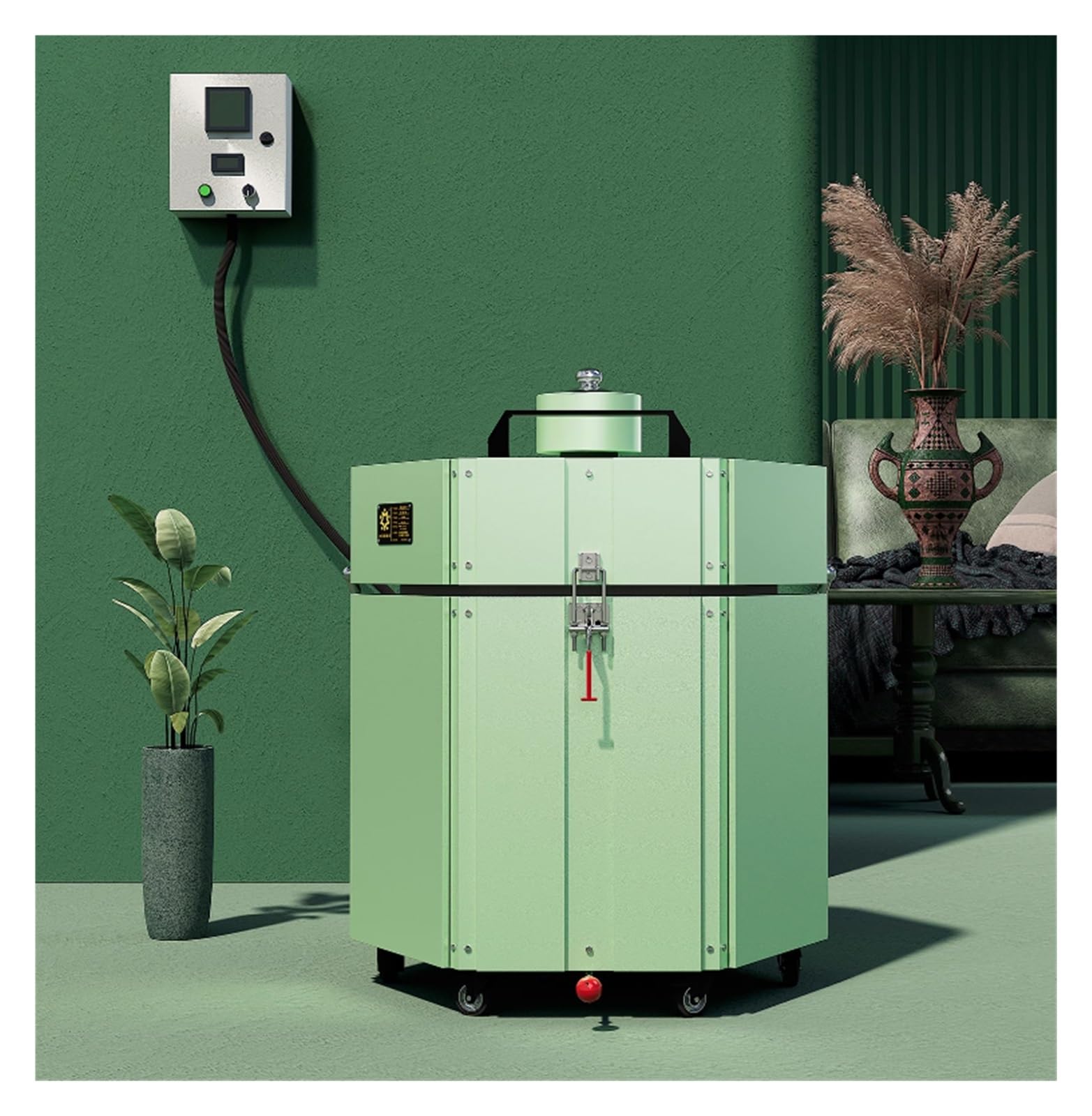 Mini forno elettrico domestico intelligente for la cottura della ceramica a media e alta temperatura bassa potenza, attrezzatura for il riscaldamento da laboratorio,Di lunga durata