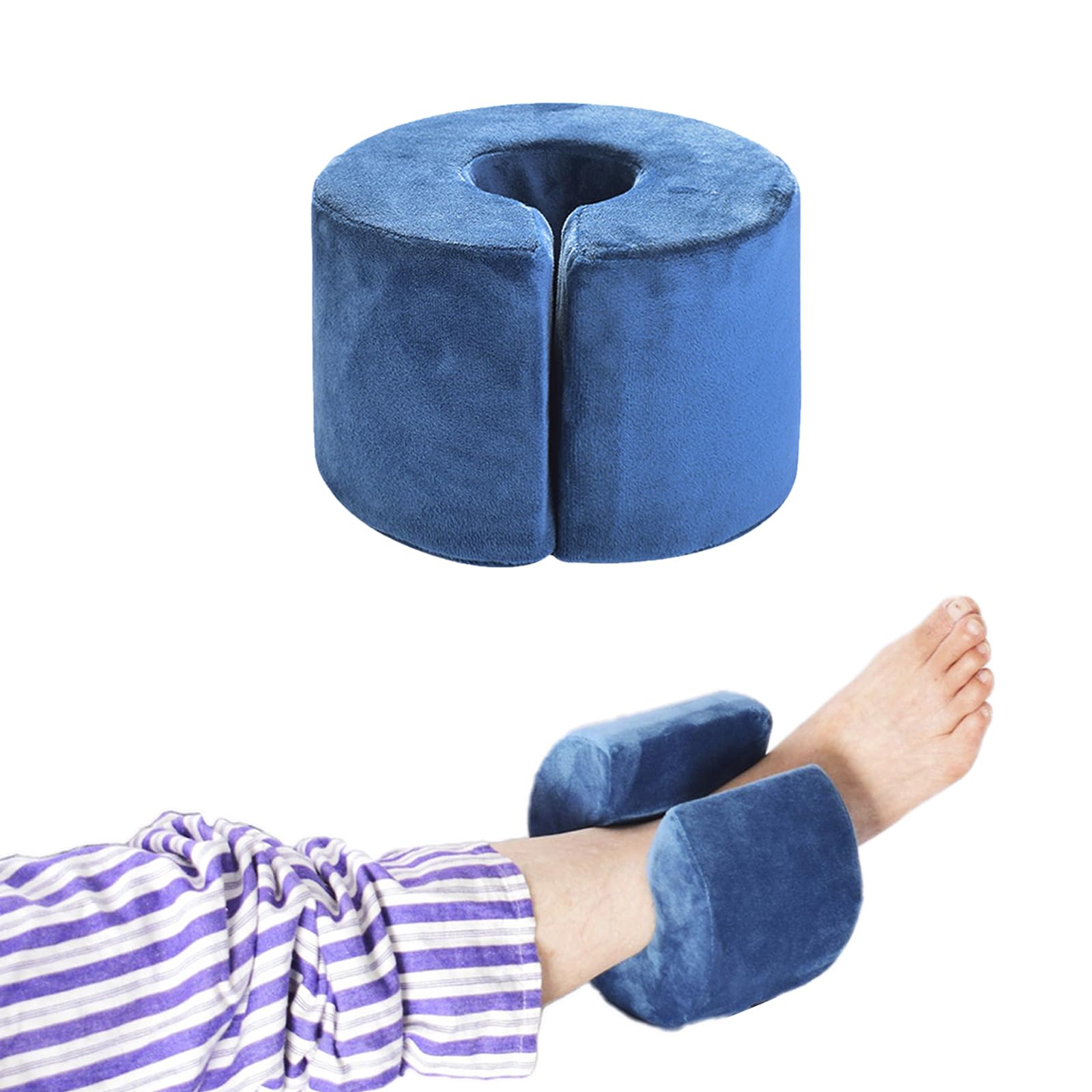 OhMill Ankle Foam Cushion Foot Elevation Pillows Ankle Heel Elevator Wedge Foot Support Pillow Ankle Pillow for Sleeping 1Pc
