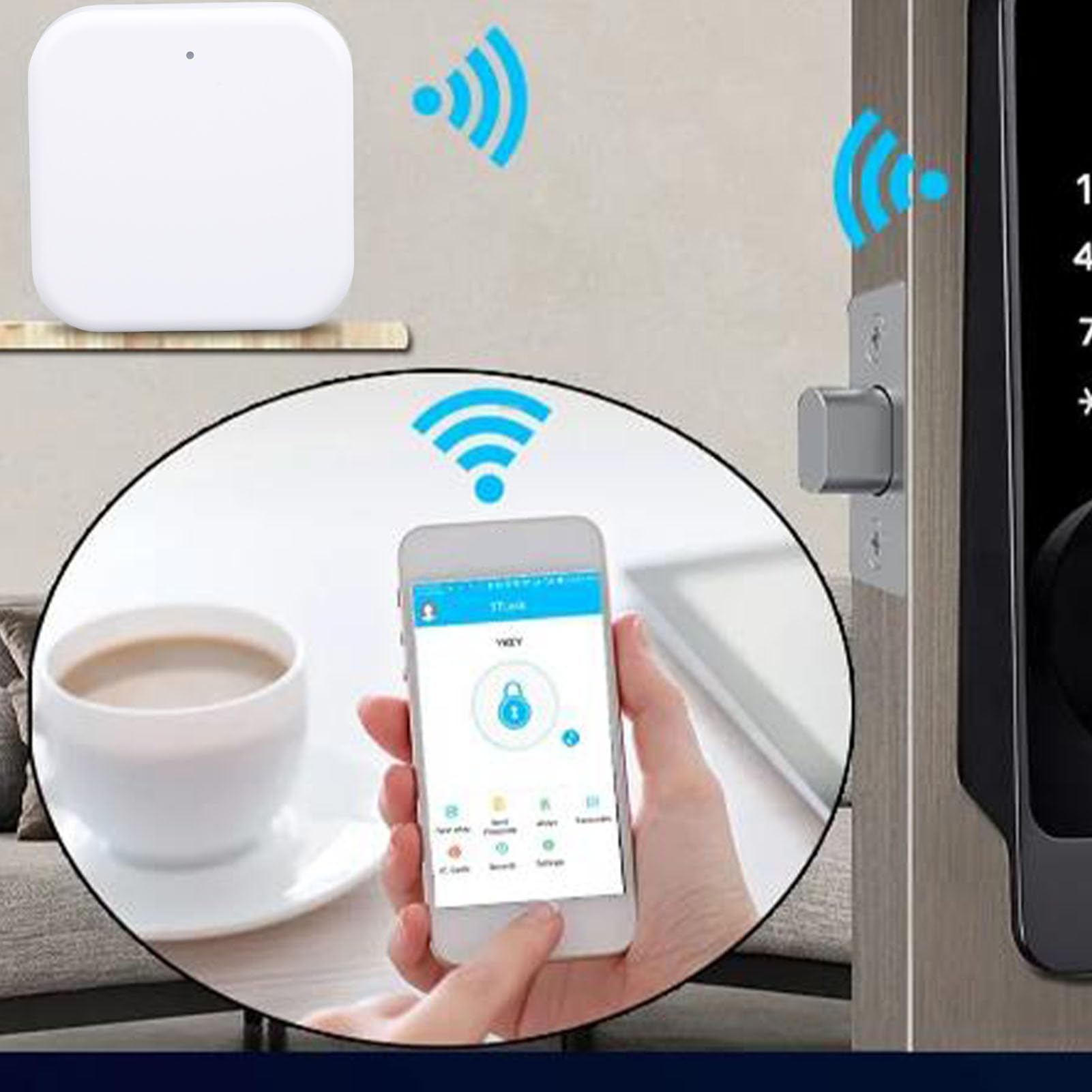 Aramox Hub PoE Smart Home, Alimentation RJ45 sur Ethernet pour la Gestion des Appareils, Automatisation sans Fil et Prise en Charge Ttlock pour Les Systèmes Intelligents