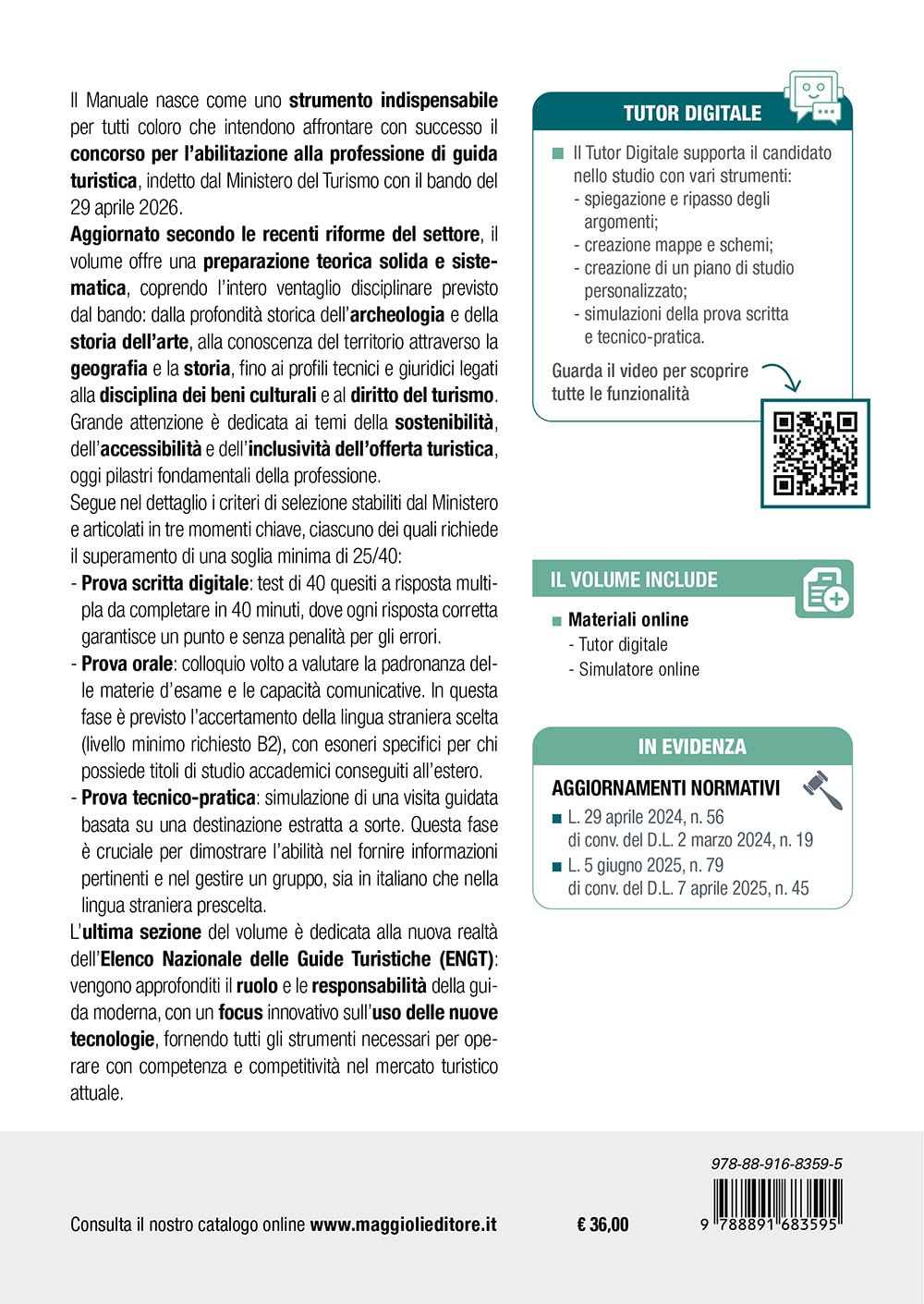 Guida turistica - Esame Abilitazione 2026. Teoria e Test per tutte le prove