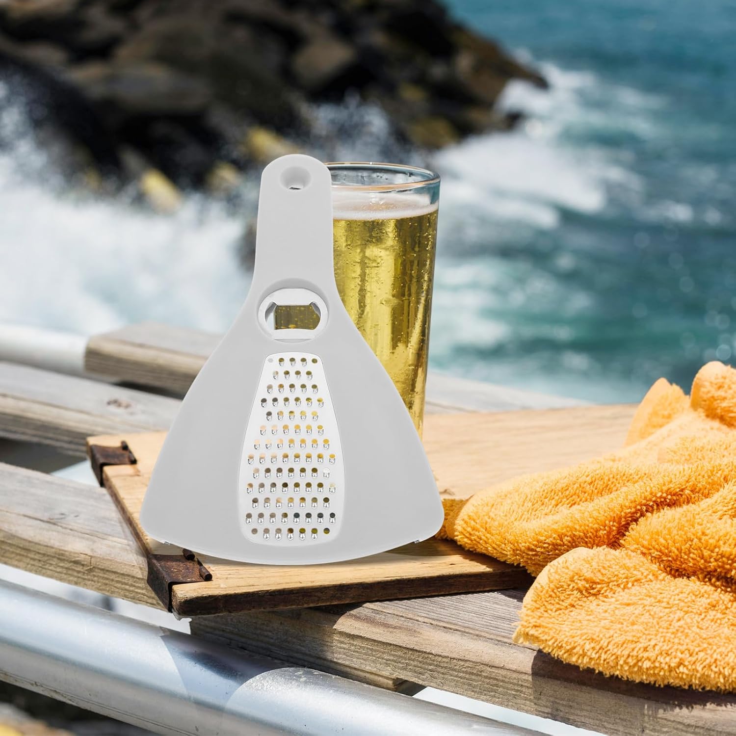Multi Function Jar Opener Stainless Steel and Abs Lid Opening Tool | Slicer, Can Lids, Beer Bottles, Lightweight Build, Easy Storage