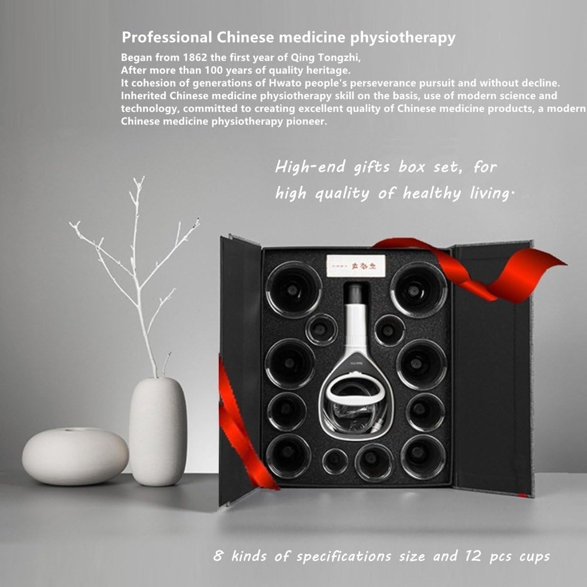 Med SPA Care Hightest Quality Cupping Set,Ancient TCM Acupuncture Cupping Therapy Sets-Relief Rheumaty,Joint,Waist,Back,Full Body Pain,Value Gifts to Dad Mam,Wife Husband,Athletes(High-end 12Cup Set) : Health & Household