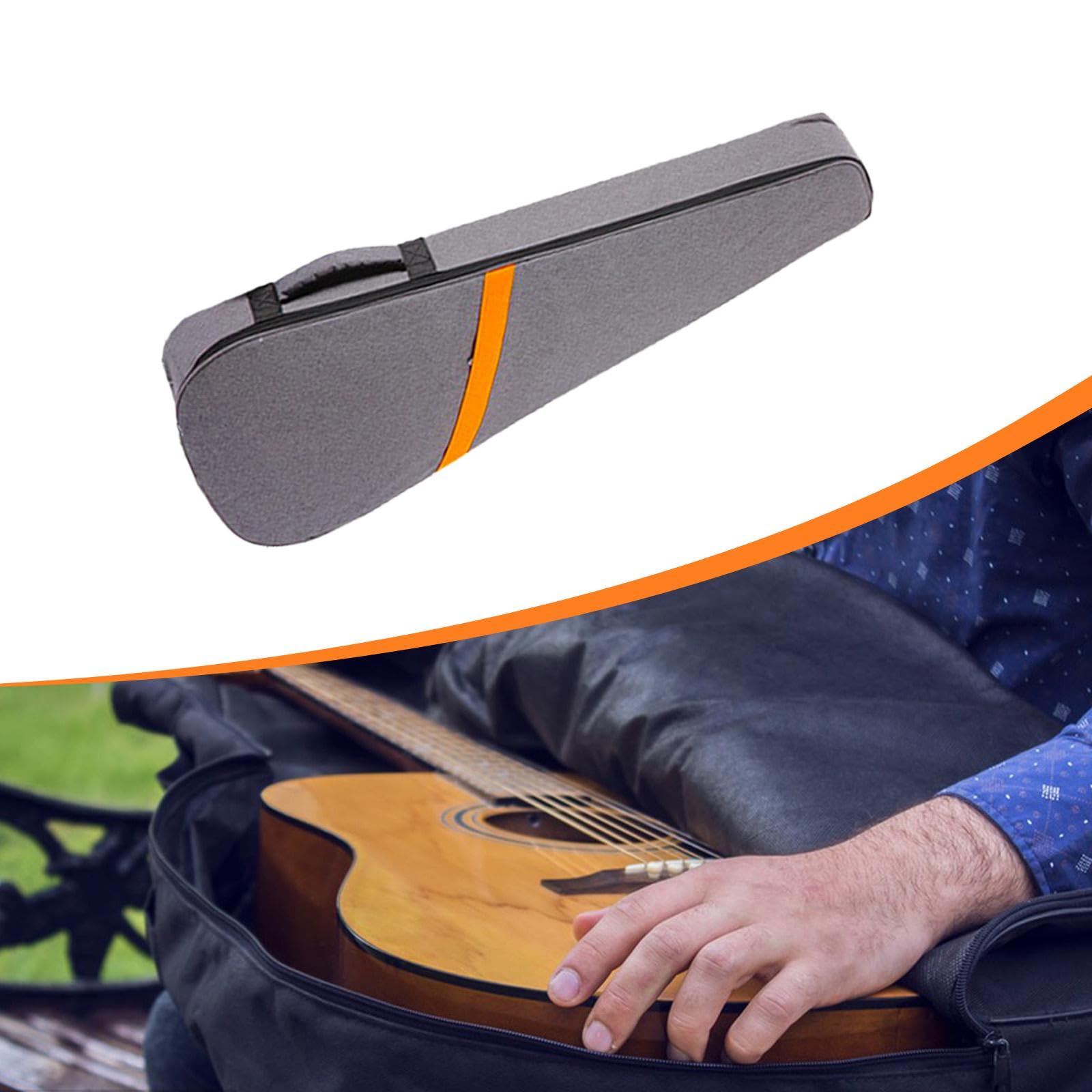 Funda de Guitarra Eléctrica Portátil con Tela Oxford Resistente Al Agua Doble Cremallera Correas Ajustables Y Base Acolchada Diseñada para Traslado Có