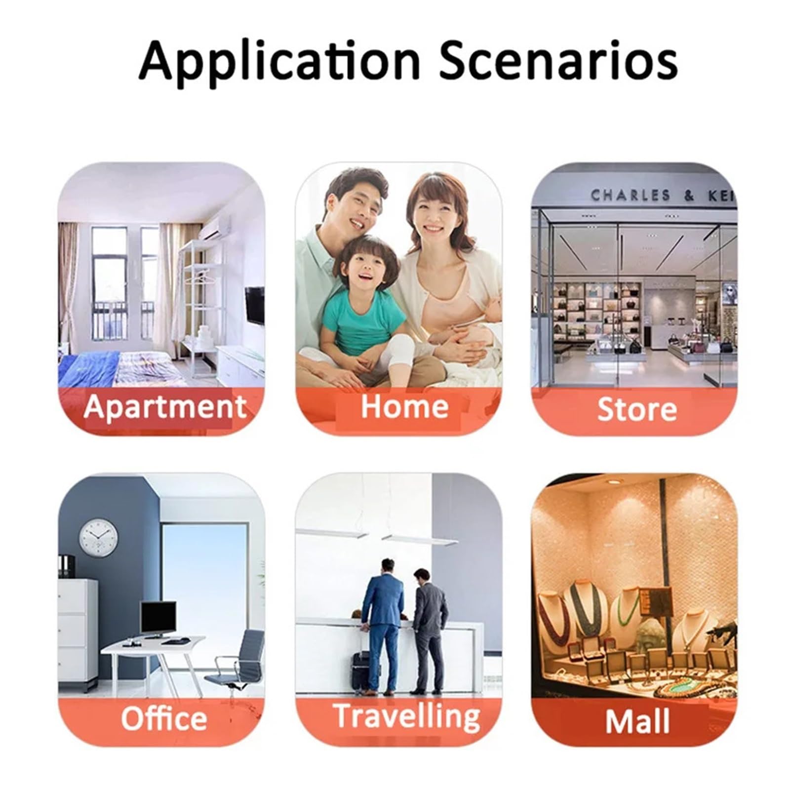 Tuya-Sensor de puerta inteligente, Detector inalámbrico de ventana abierta y cerrada, alerta de notificación por aplicación, alarma de seguridad, compatible con Alexa(4PCS)