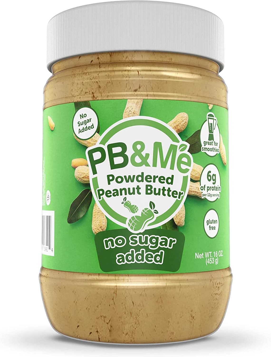 PB&Me Sugar Free Peanut Butter Powder Powdered Peanut Butter No Sugar for Low Calorie Snacks