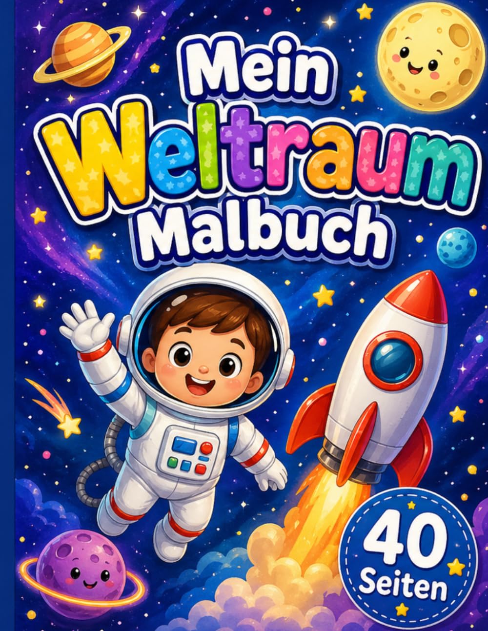 Mein Weltraum Malbuch